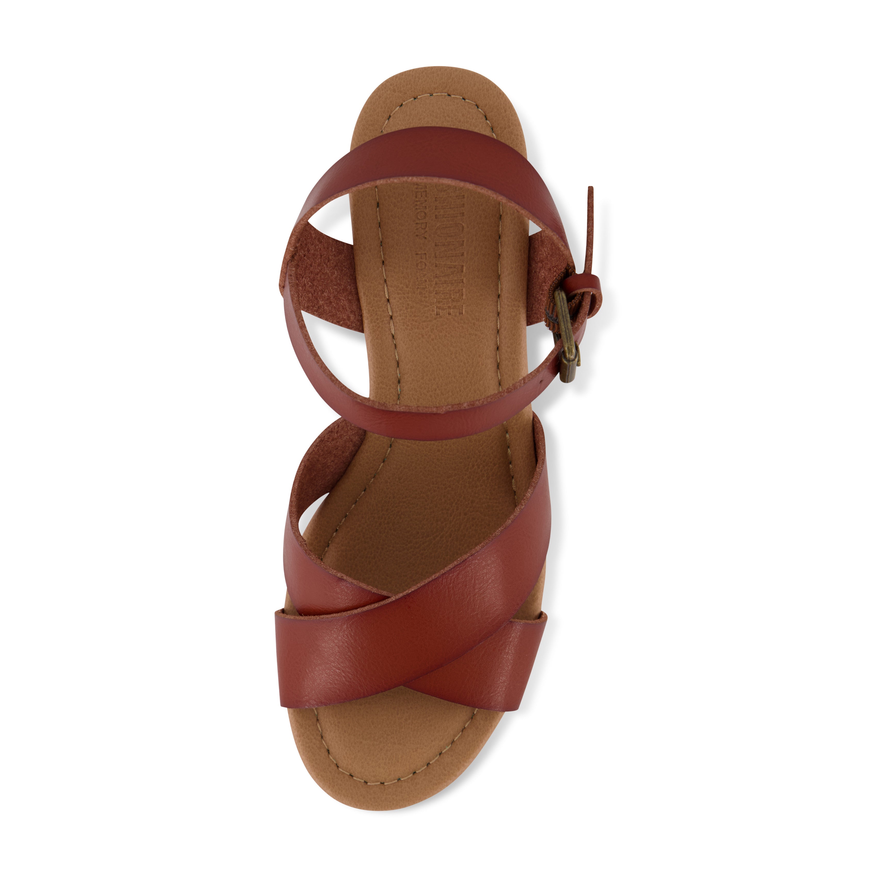 Rosie Cork Wedge Sandal Cognac