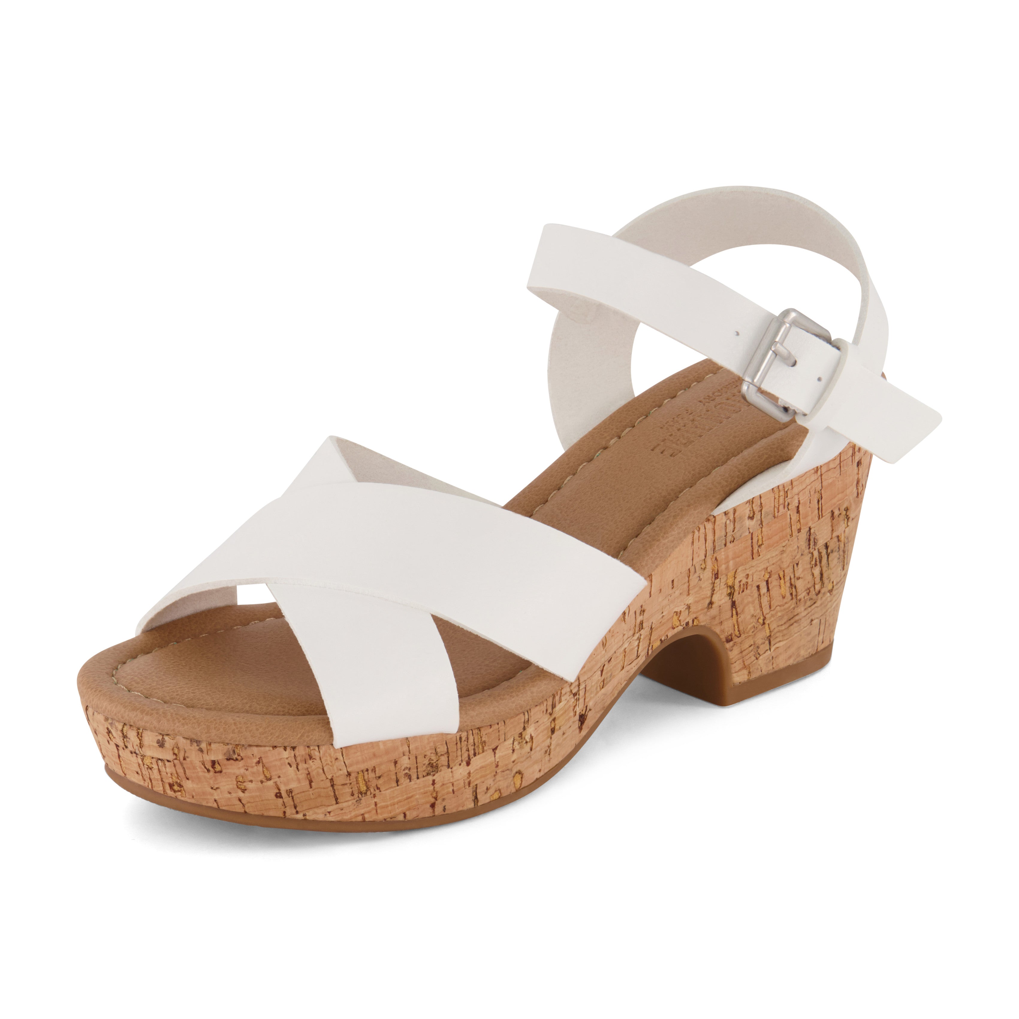 Rosie Cork Wedge Sandal White
