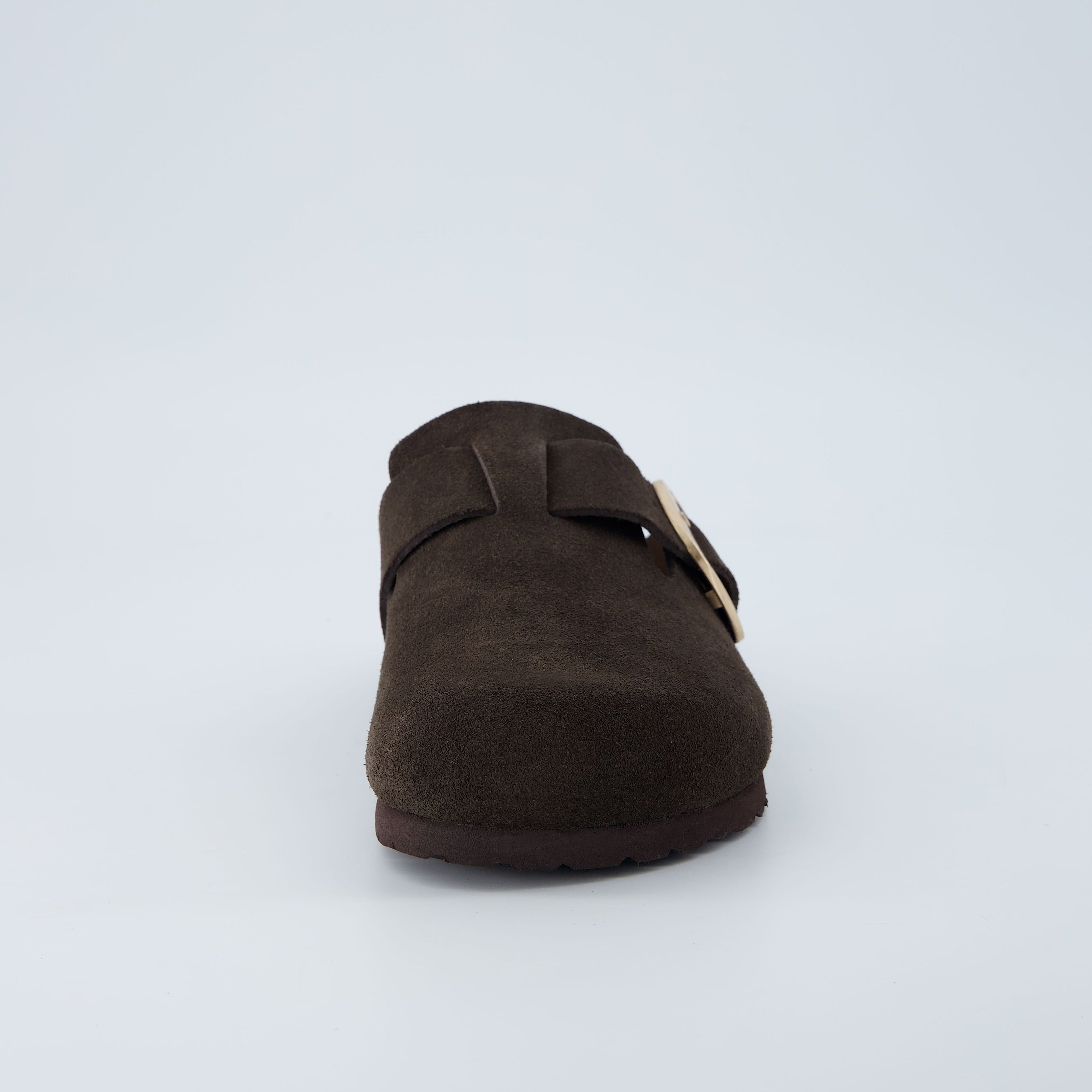 Rusty Leather Clogs Chocolate