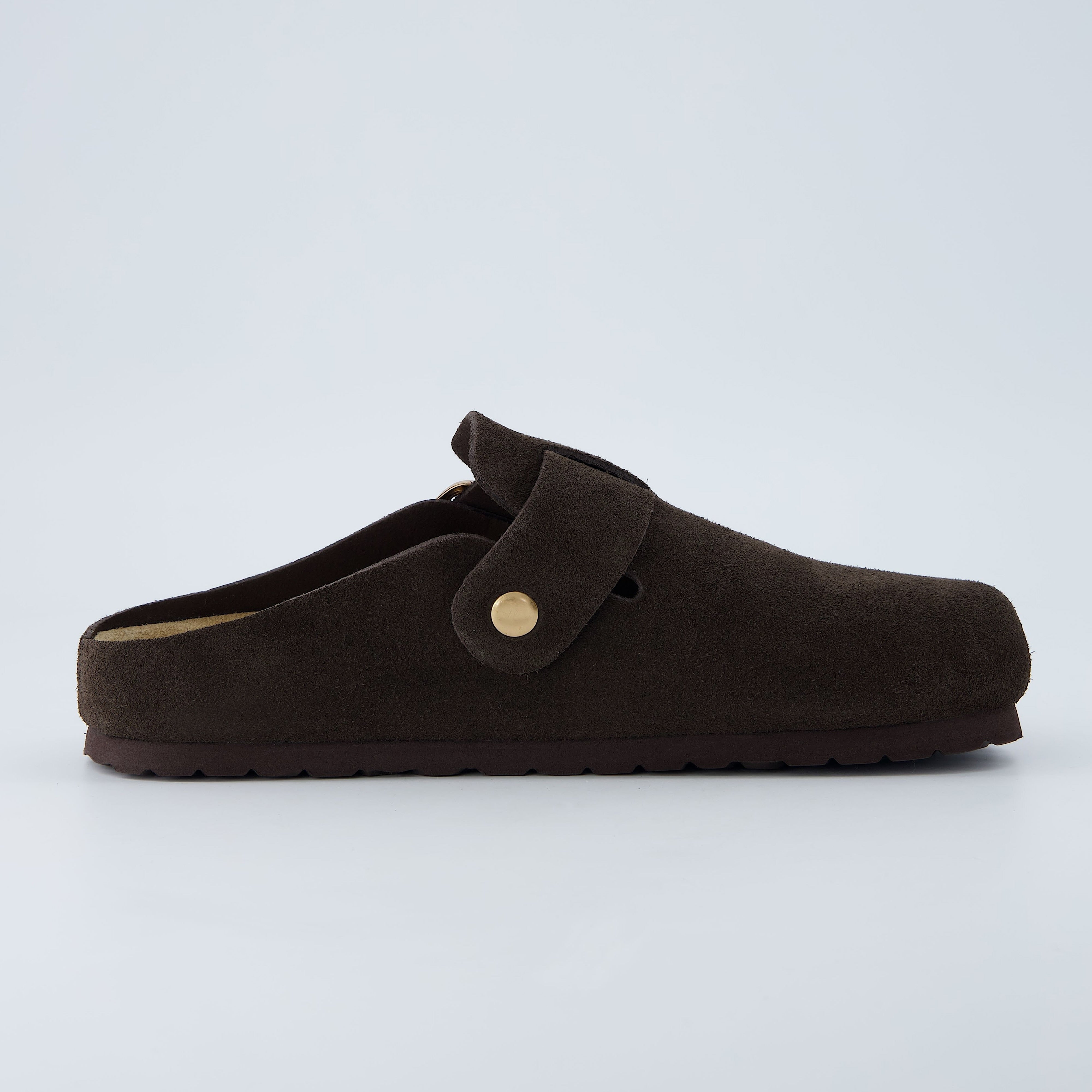 Rusty Leather Clogs Chocolate