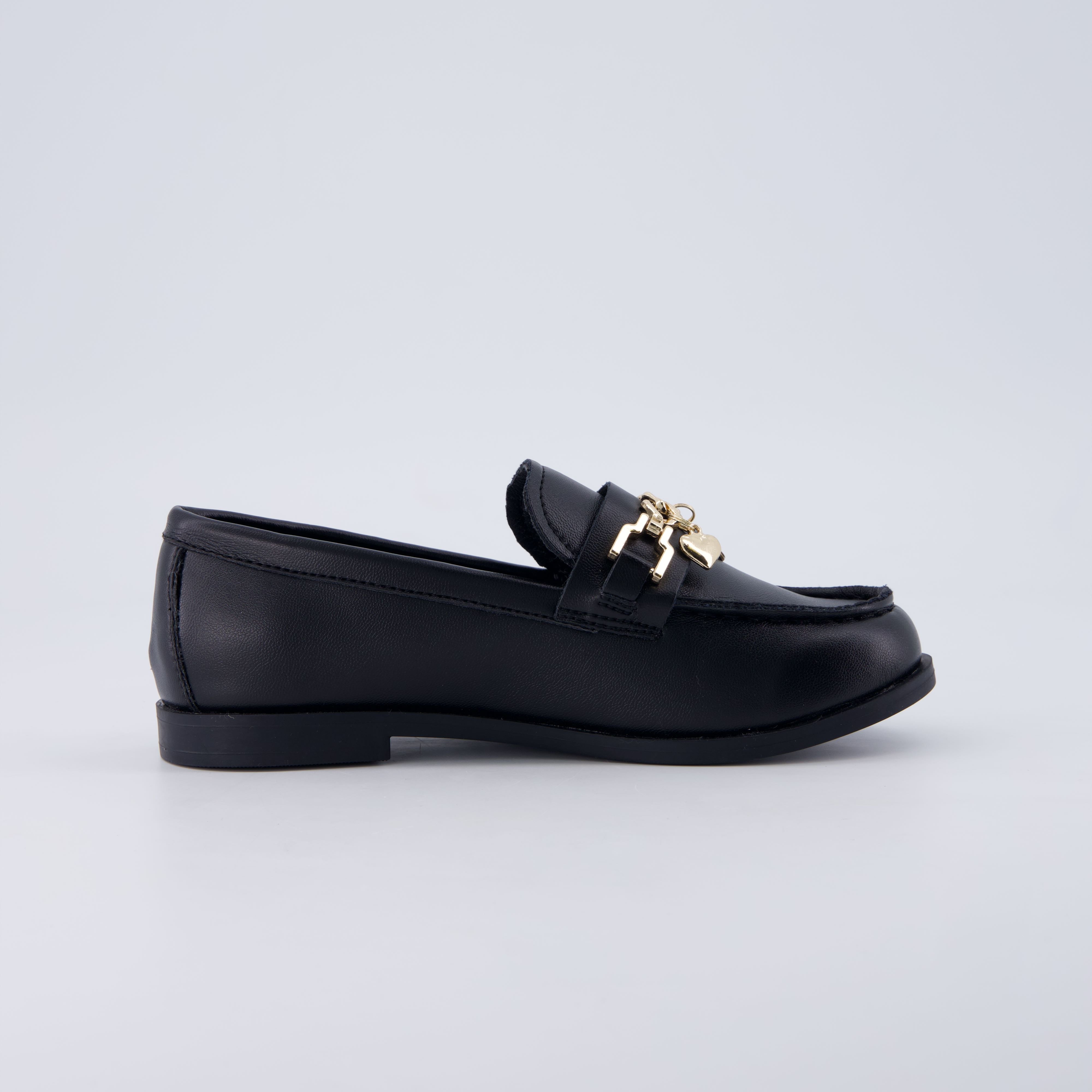 Rye Kids Penny Loafers Black Smooth Medium