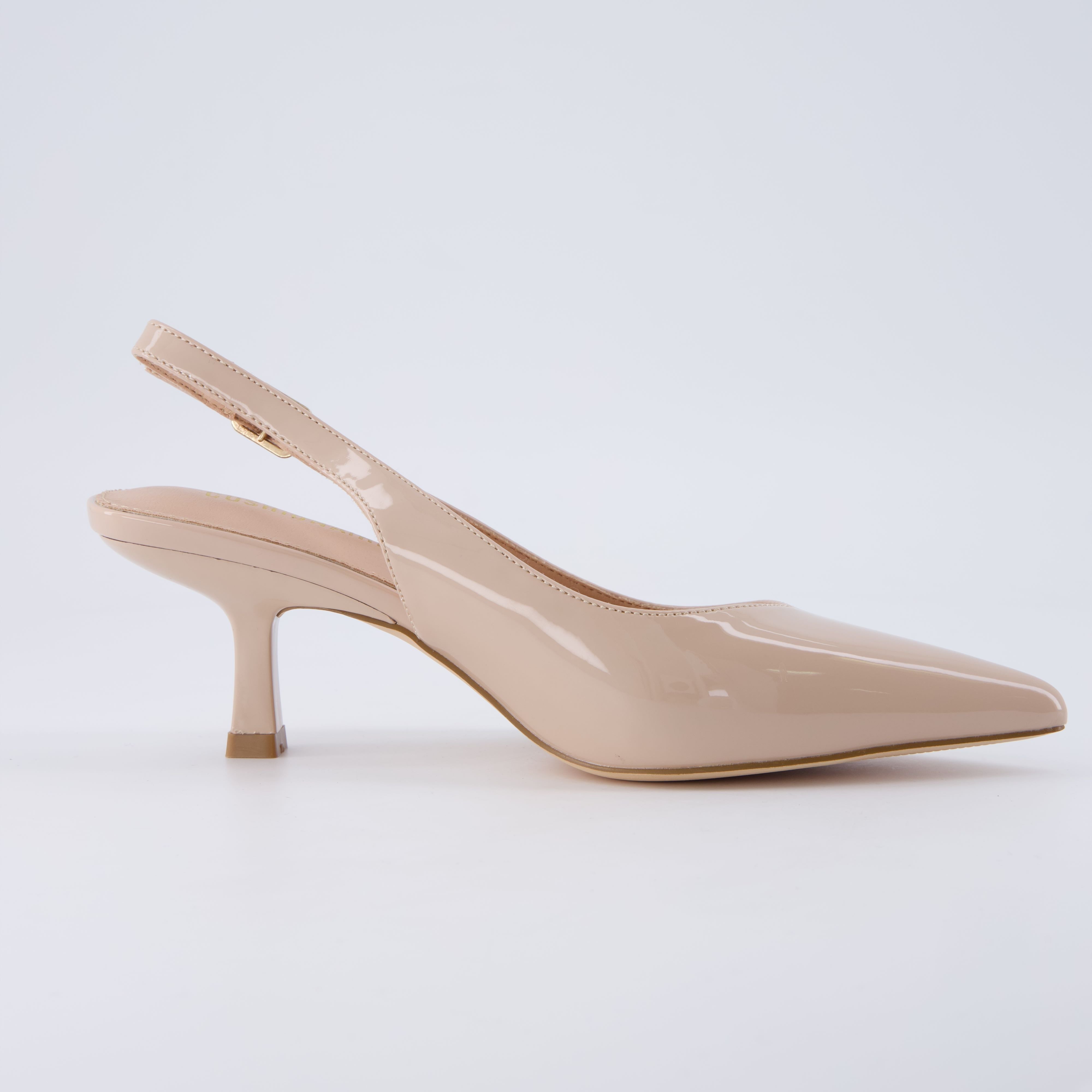 Saby Slingback Kitten Heels Smooth Nude Medium