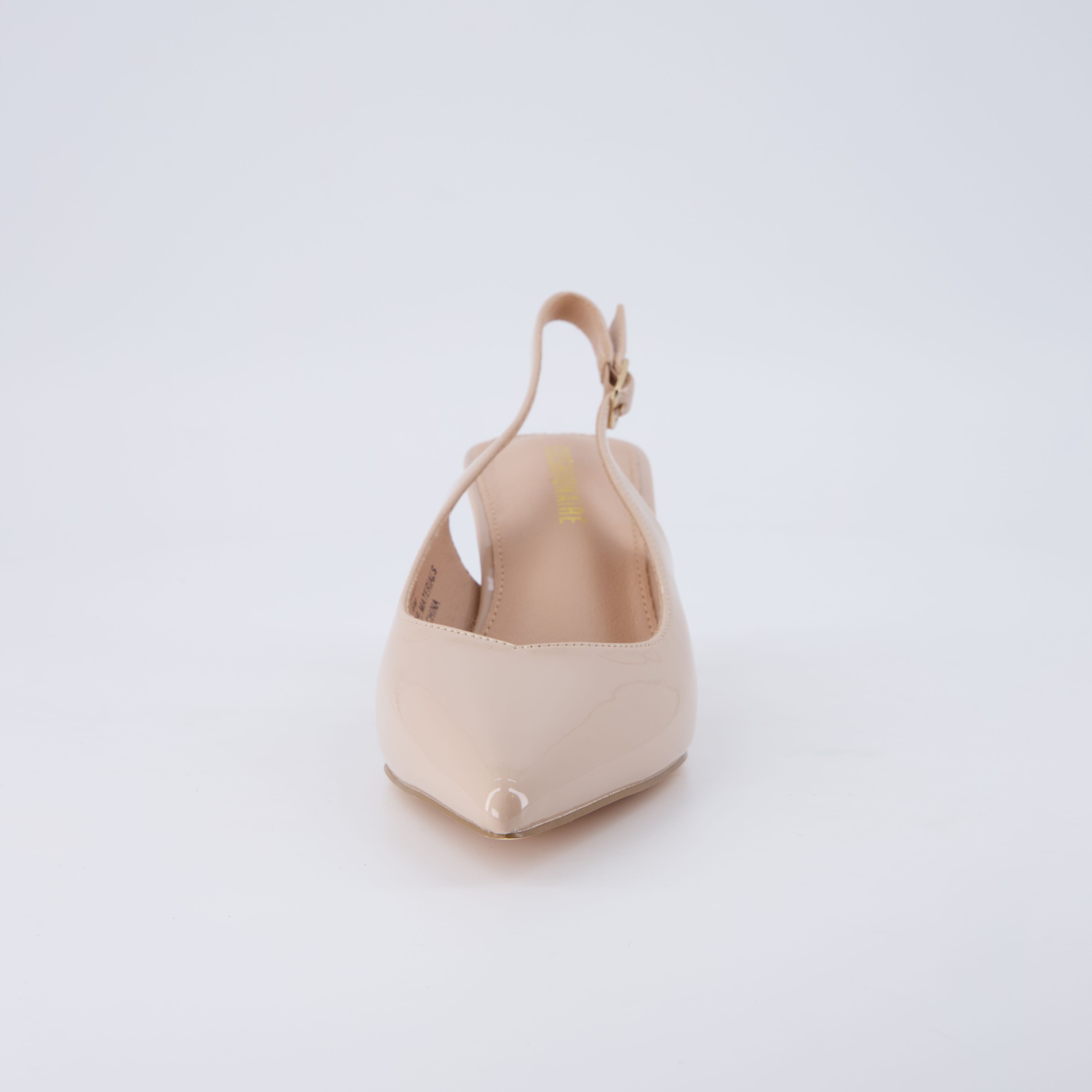 Saby Slingback Kitten Heels Smooth Nude Medium