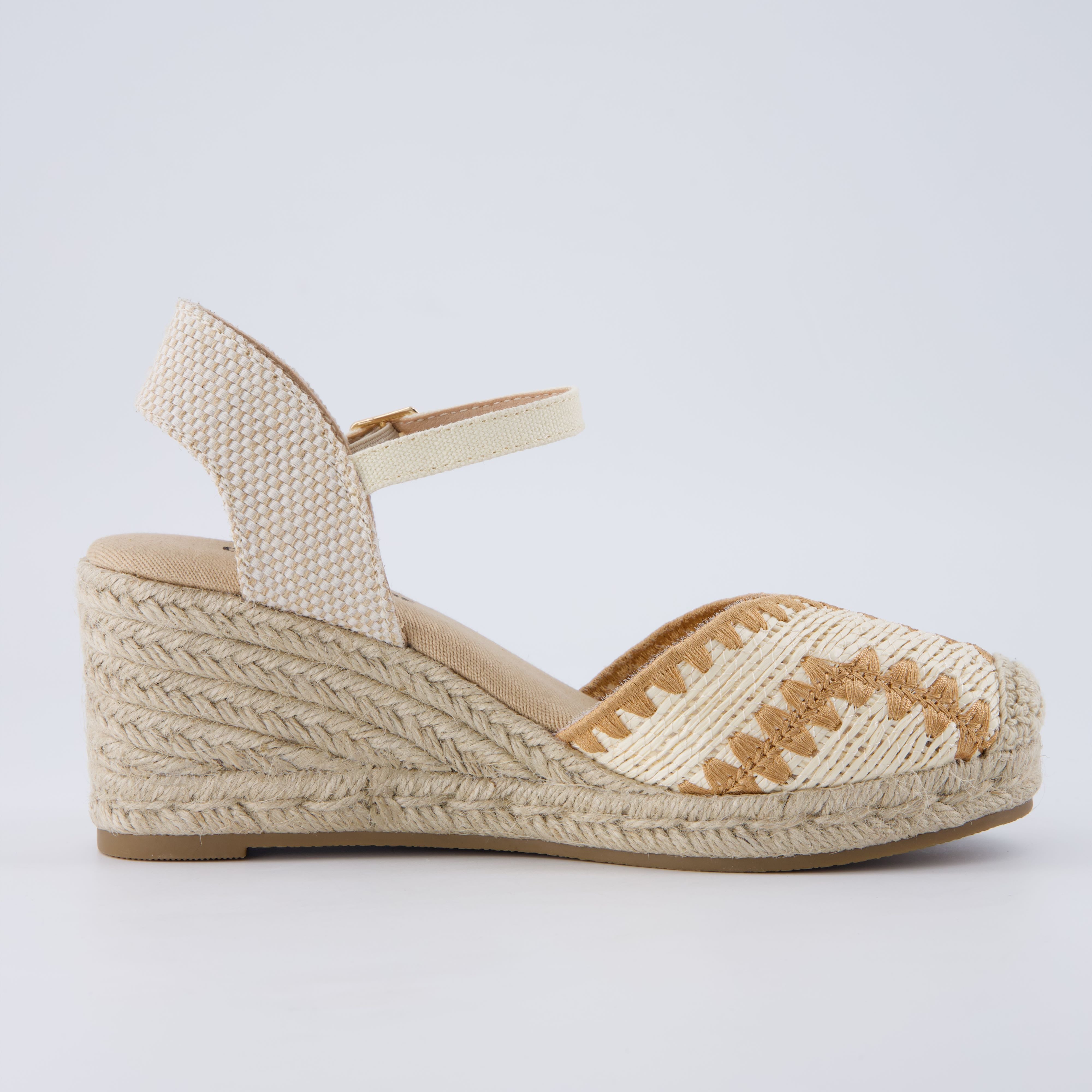 Samba Raffia Espadrilles Beige