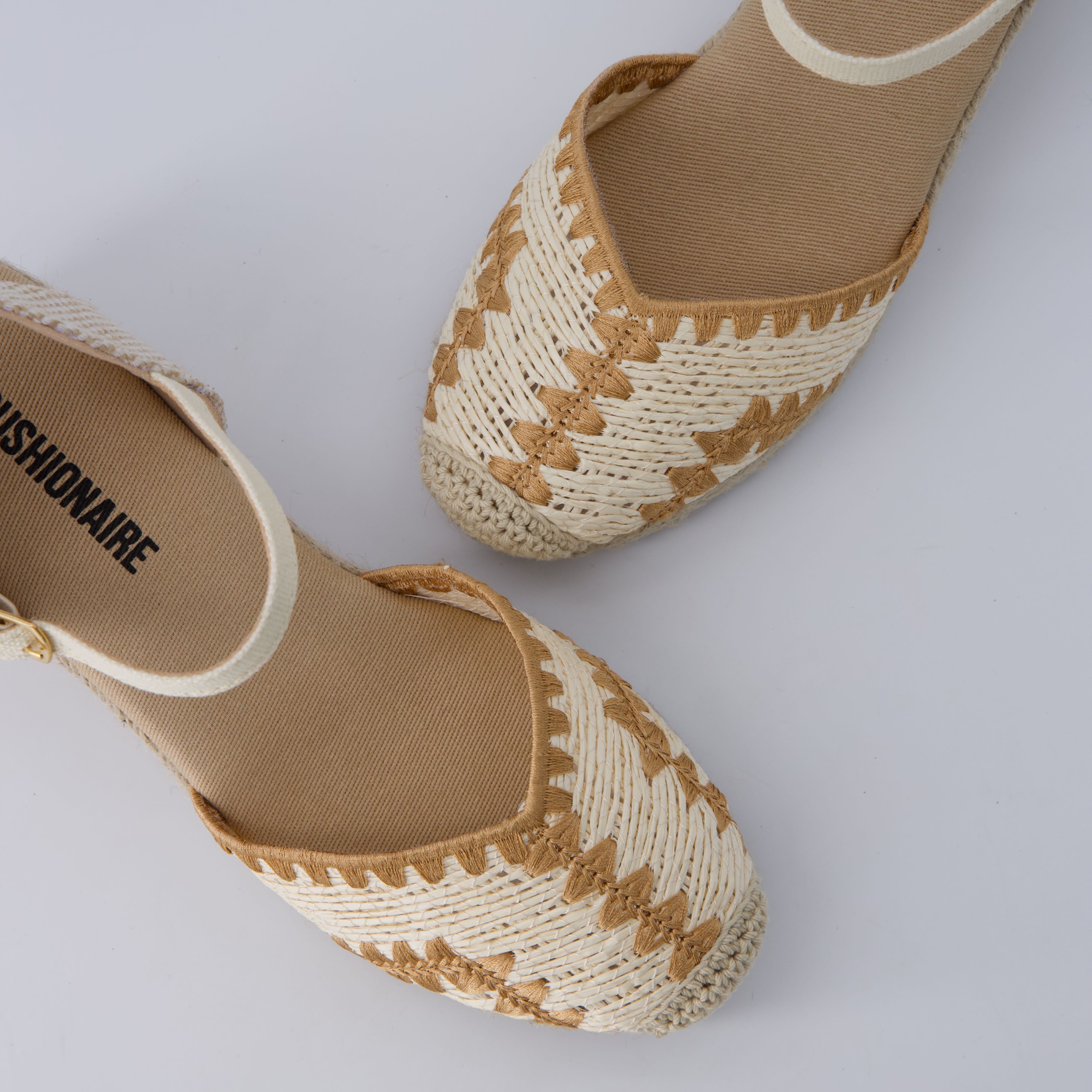 Samba Raffia Espadrilles Beige
