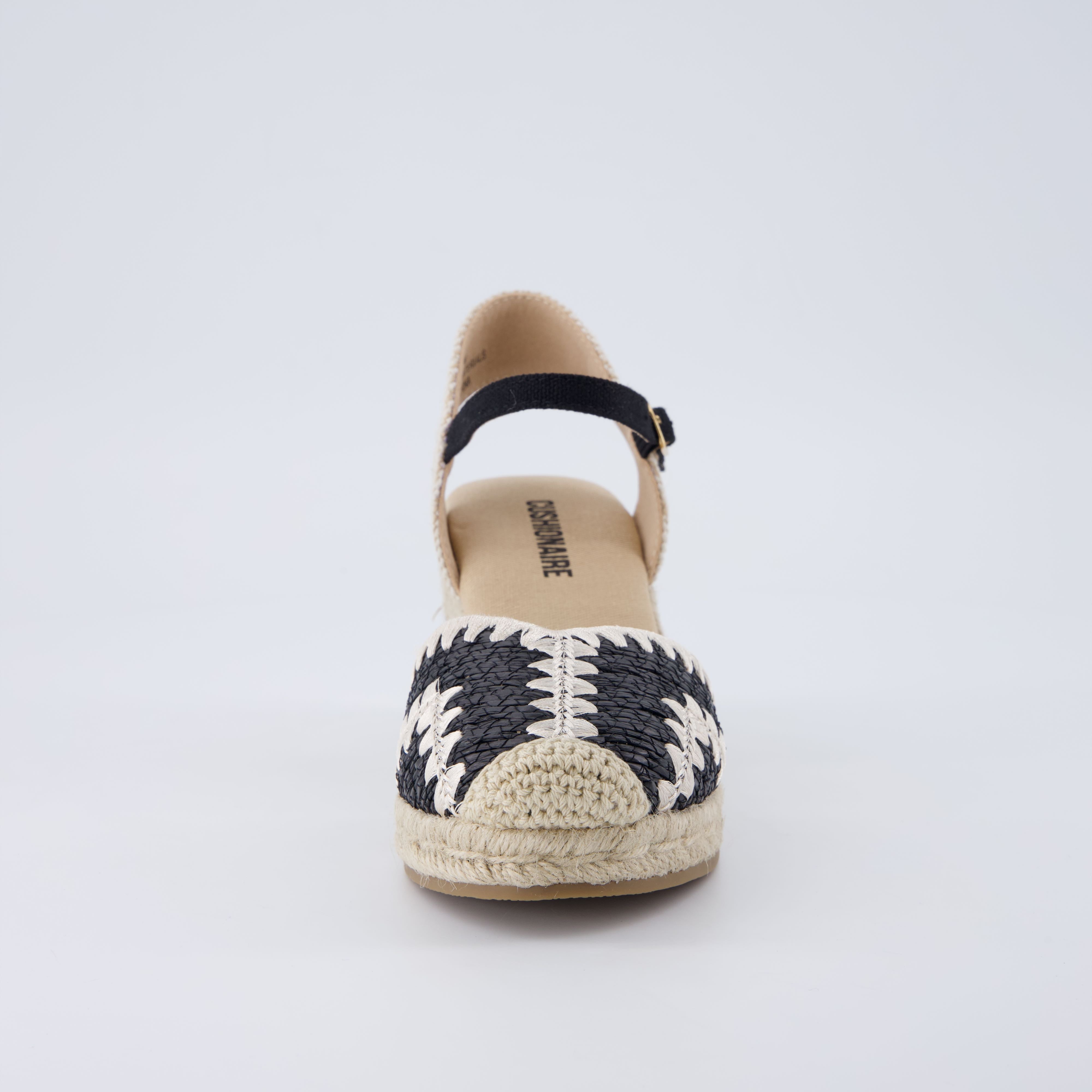 Samba Raffia Espadrilles Black
