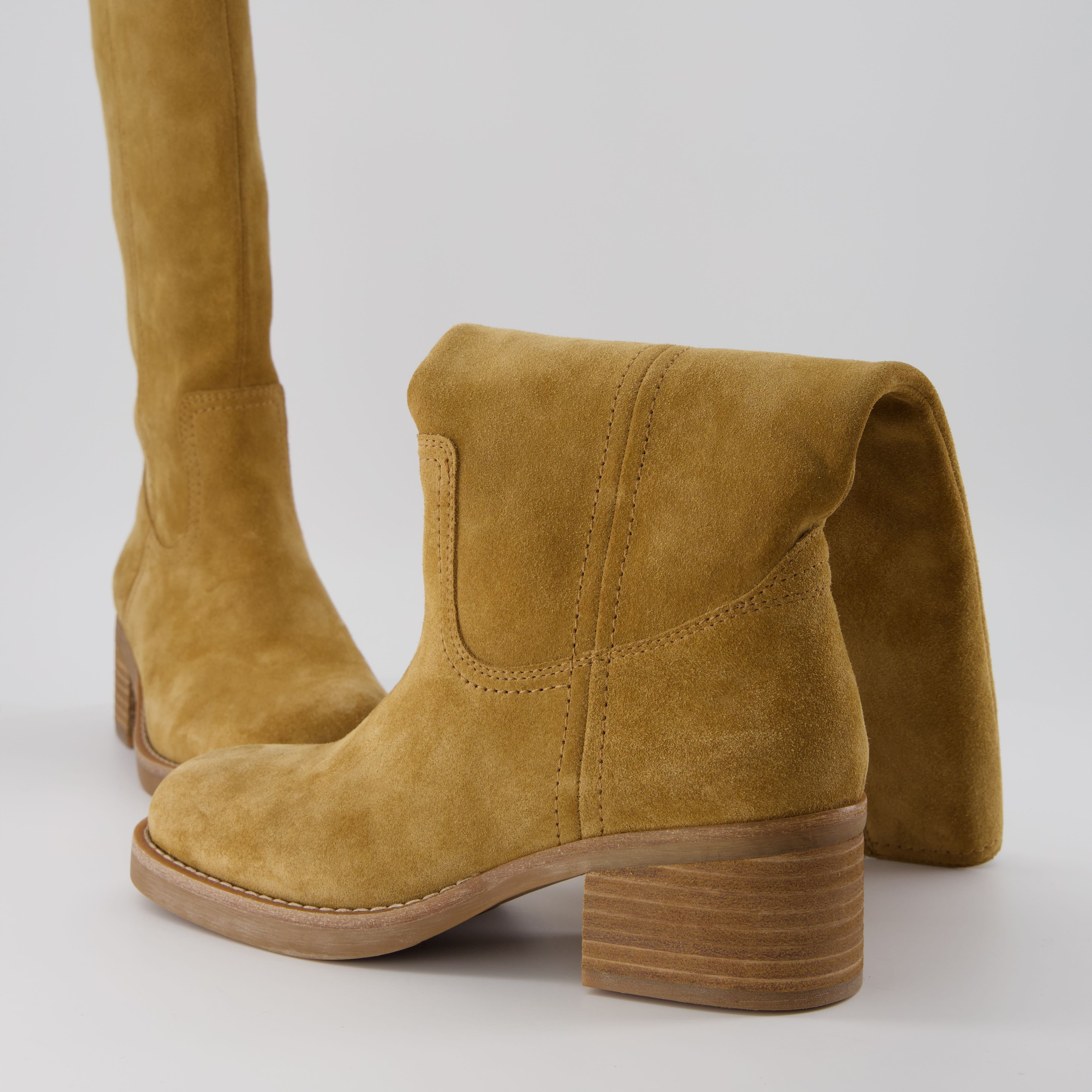 Sawyer Leather Boot Camel Suede Medium