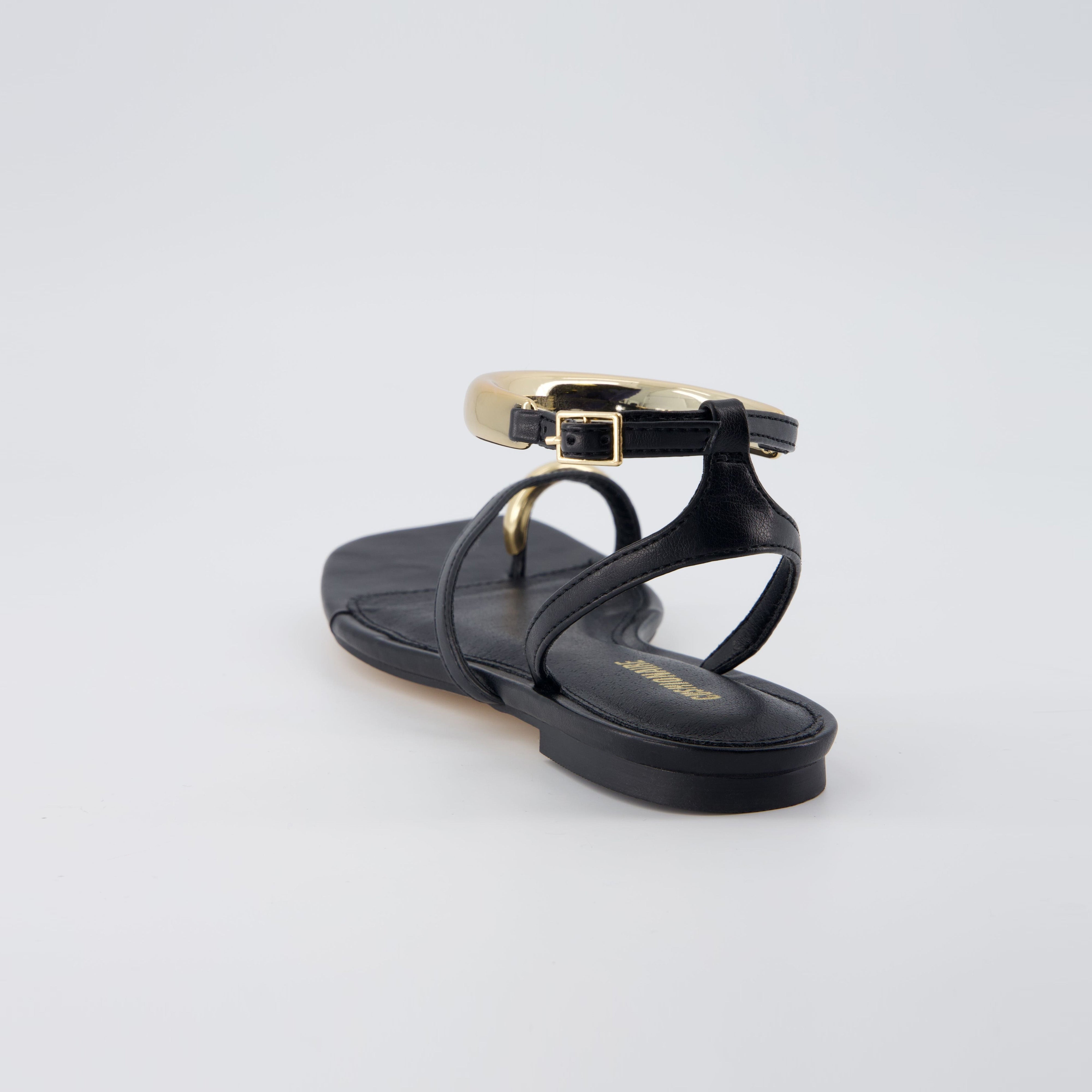 Secret Flat Sandals BLACK