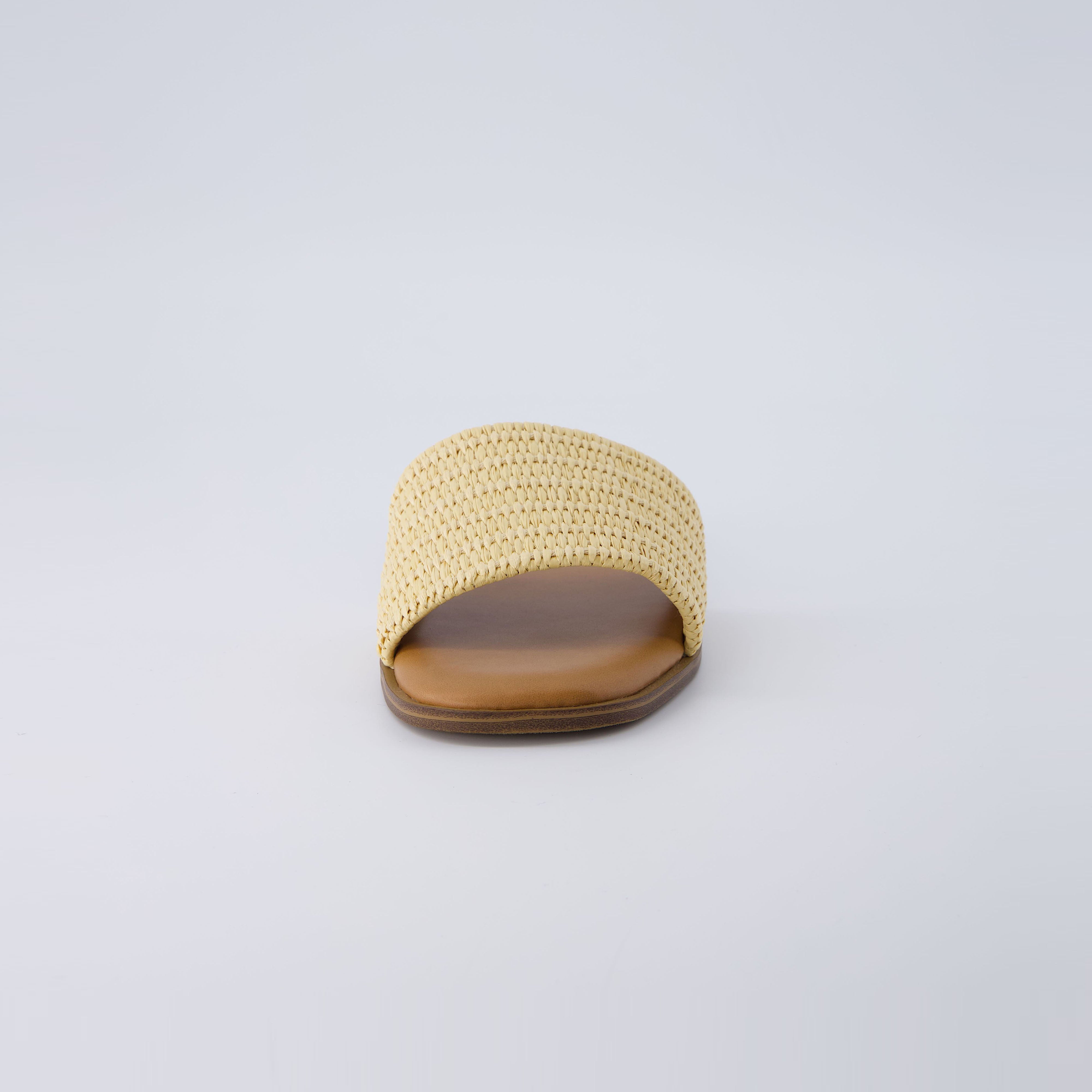 Sesame Raffia Slide Sandal Natural Raffia