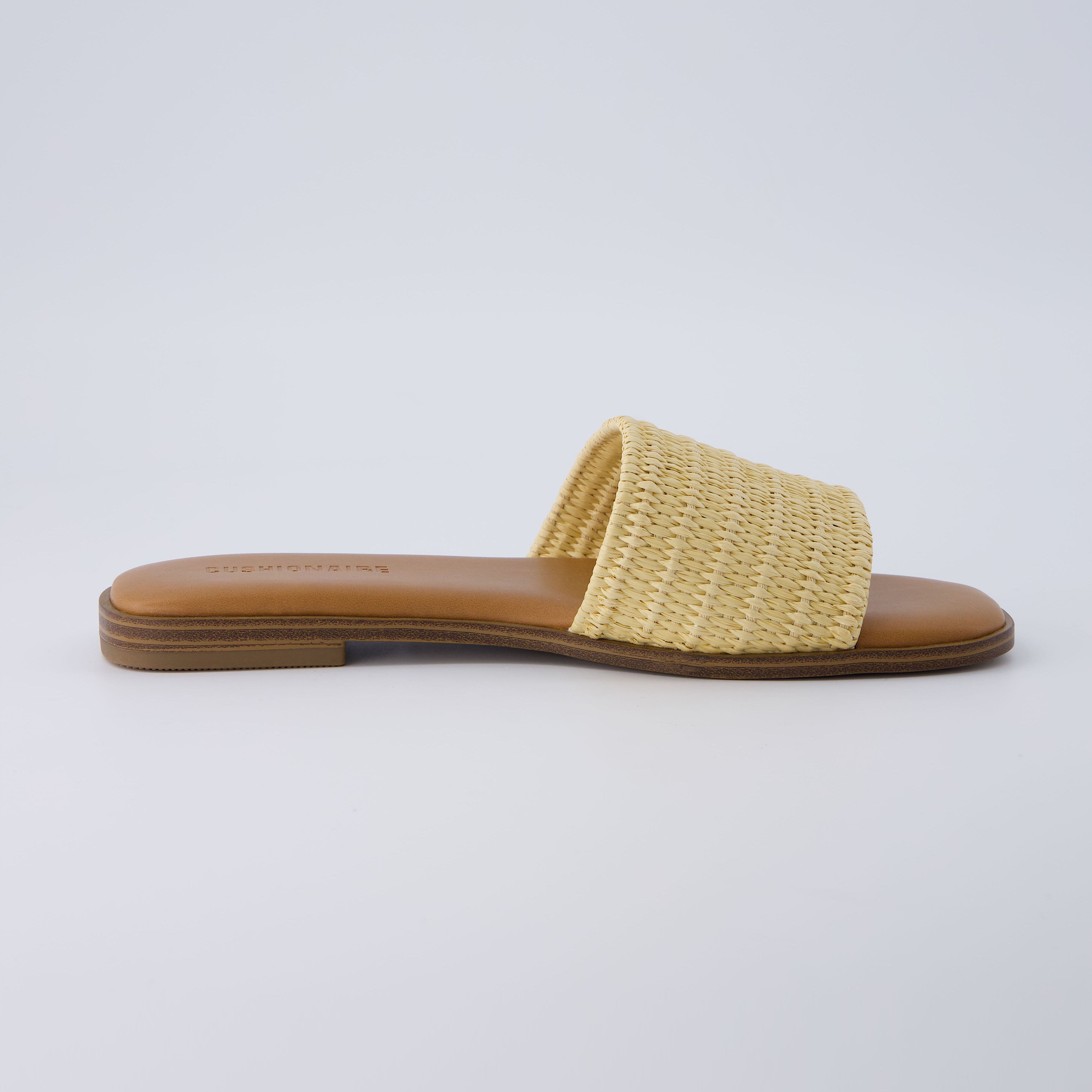 Sesame Raffia Slide Sandal Natural Raffia