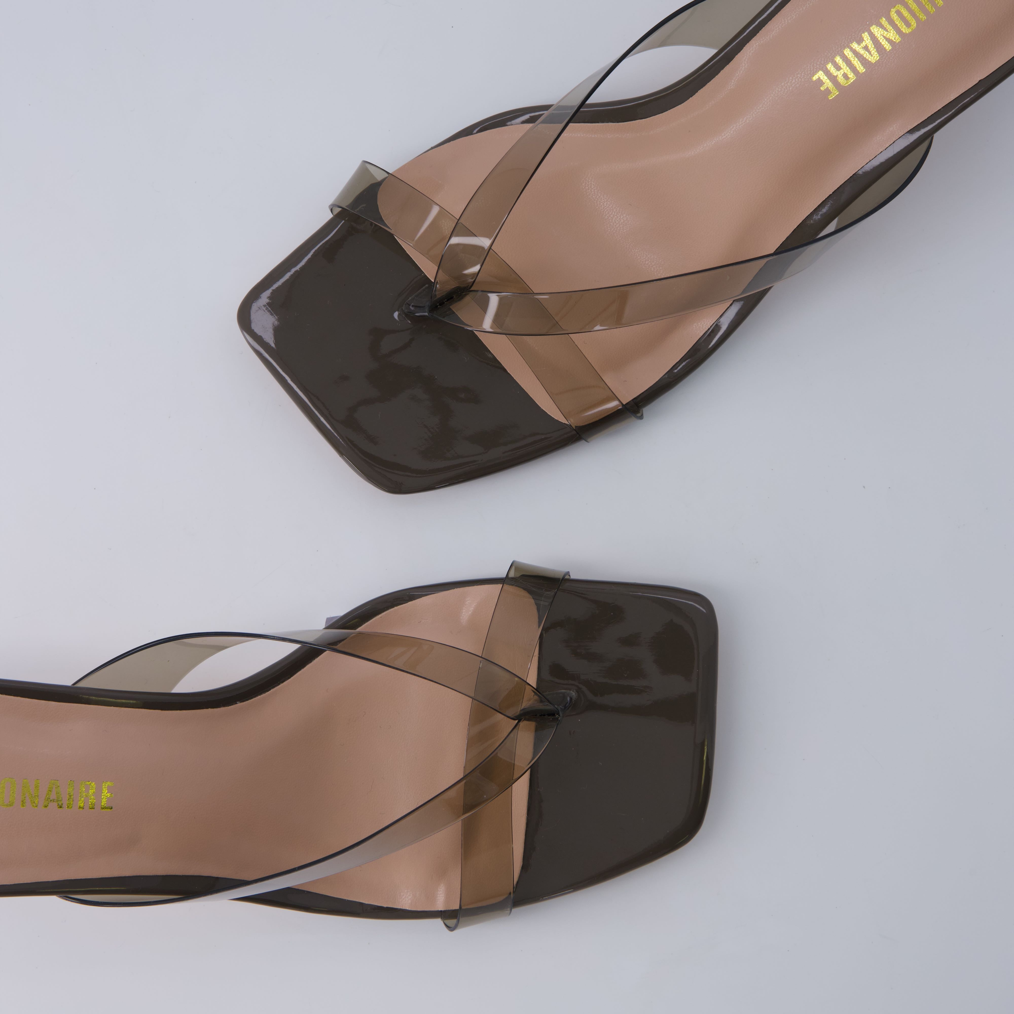 Shana Jelly Strap Heels Smoke Medium