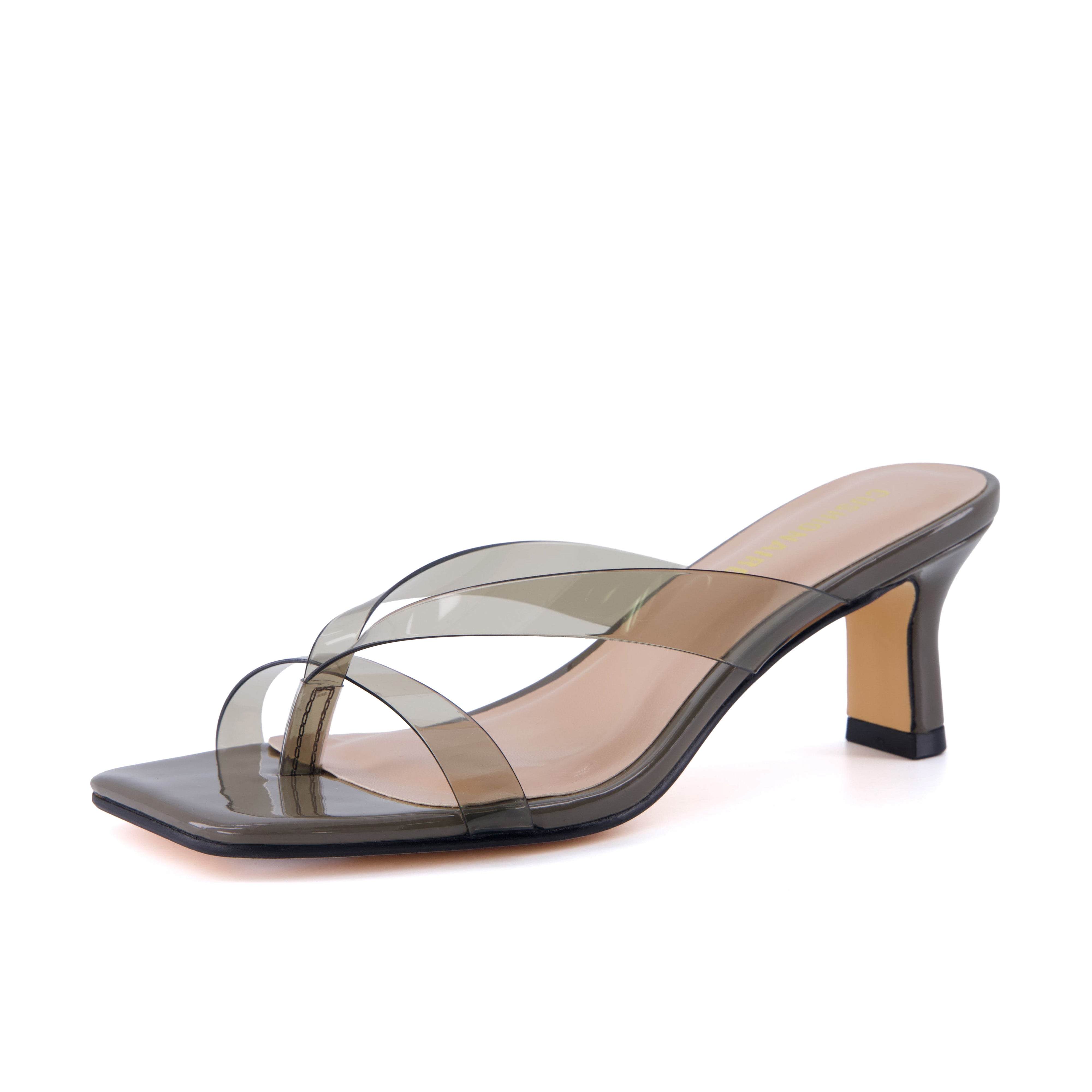 Shana Jelly Strap Heels Smoke Medium