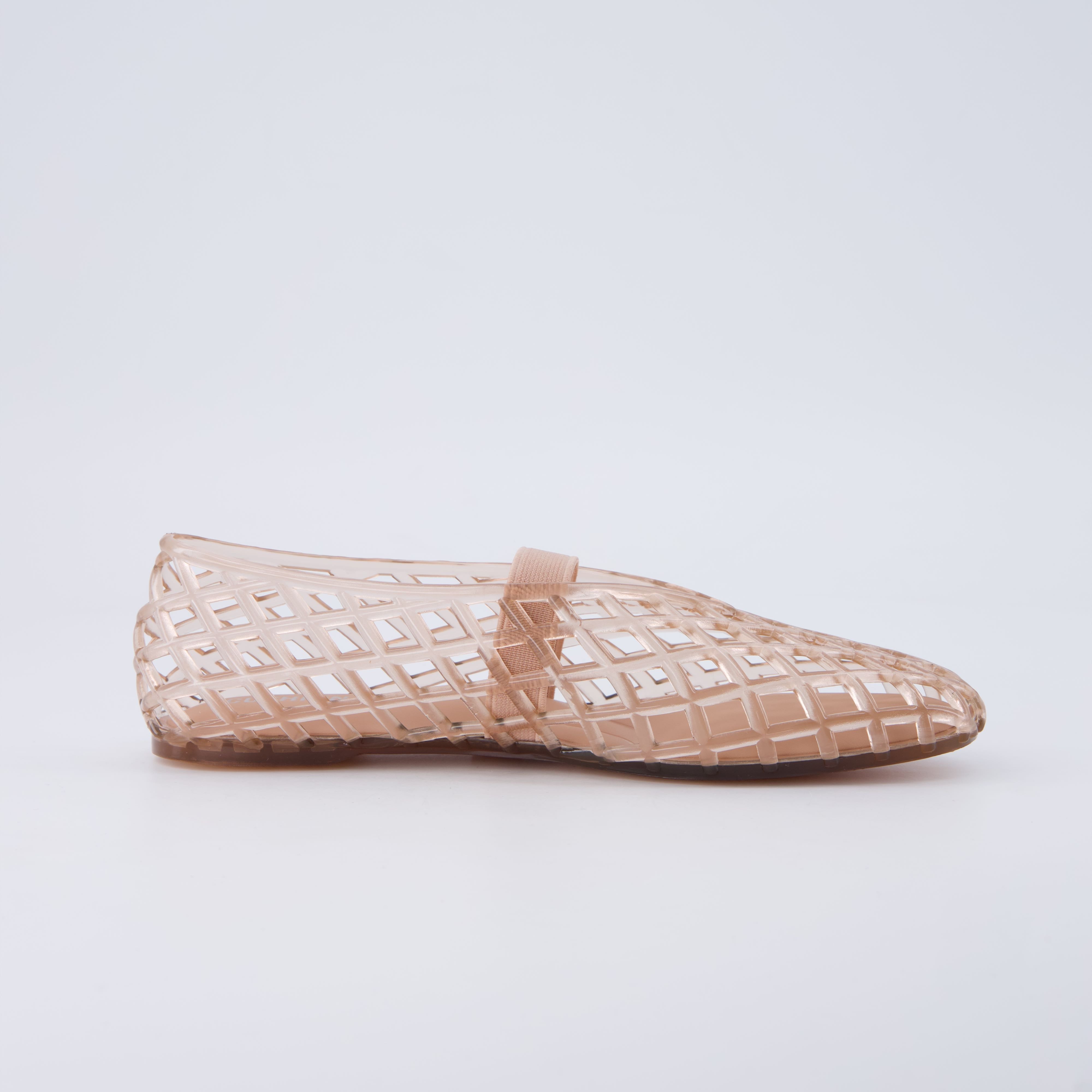 Siesta Girls Jelly Ballet Flats Mocha Medium