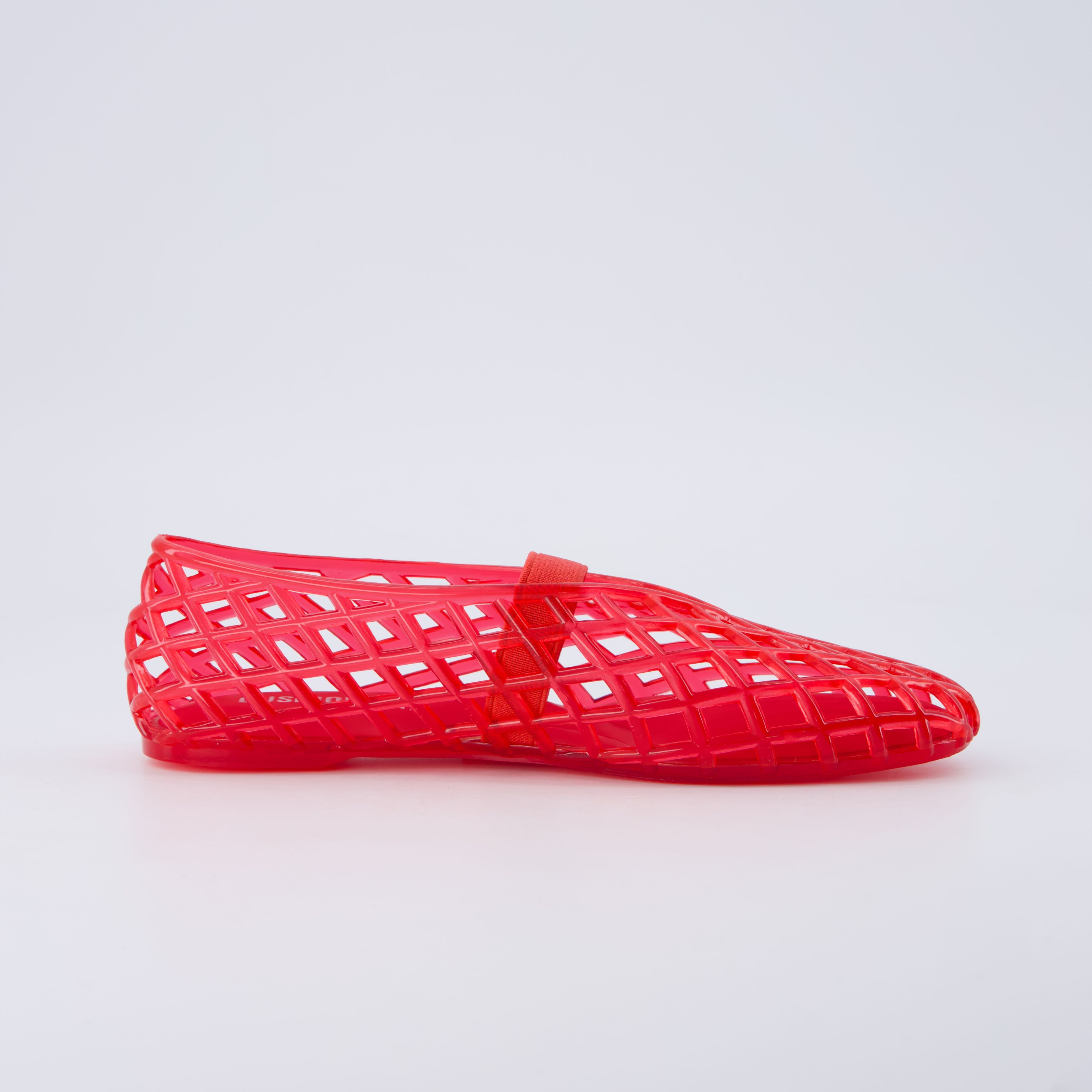 Siesta Girls Jelly Ballet Flats Red Medium