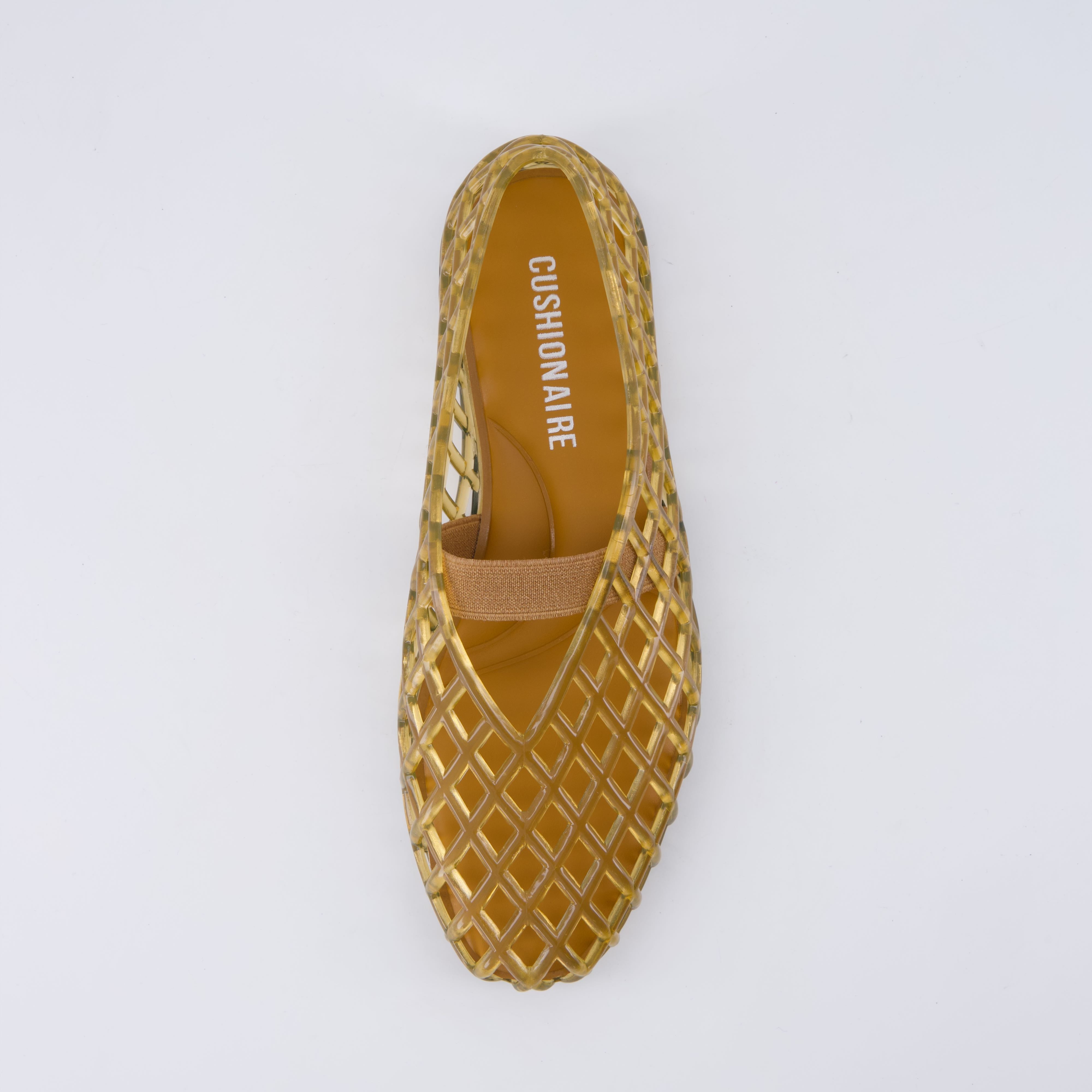 Siesta Girls Jelly Ballet Flats Tan Medium