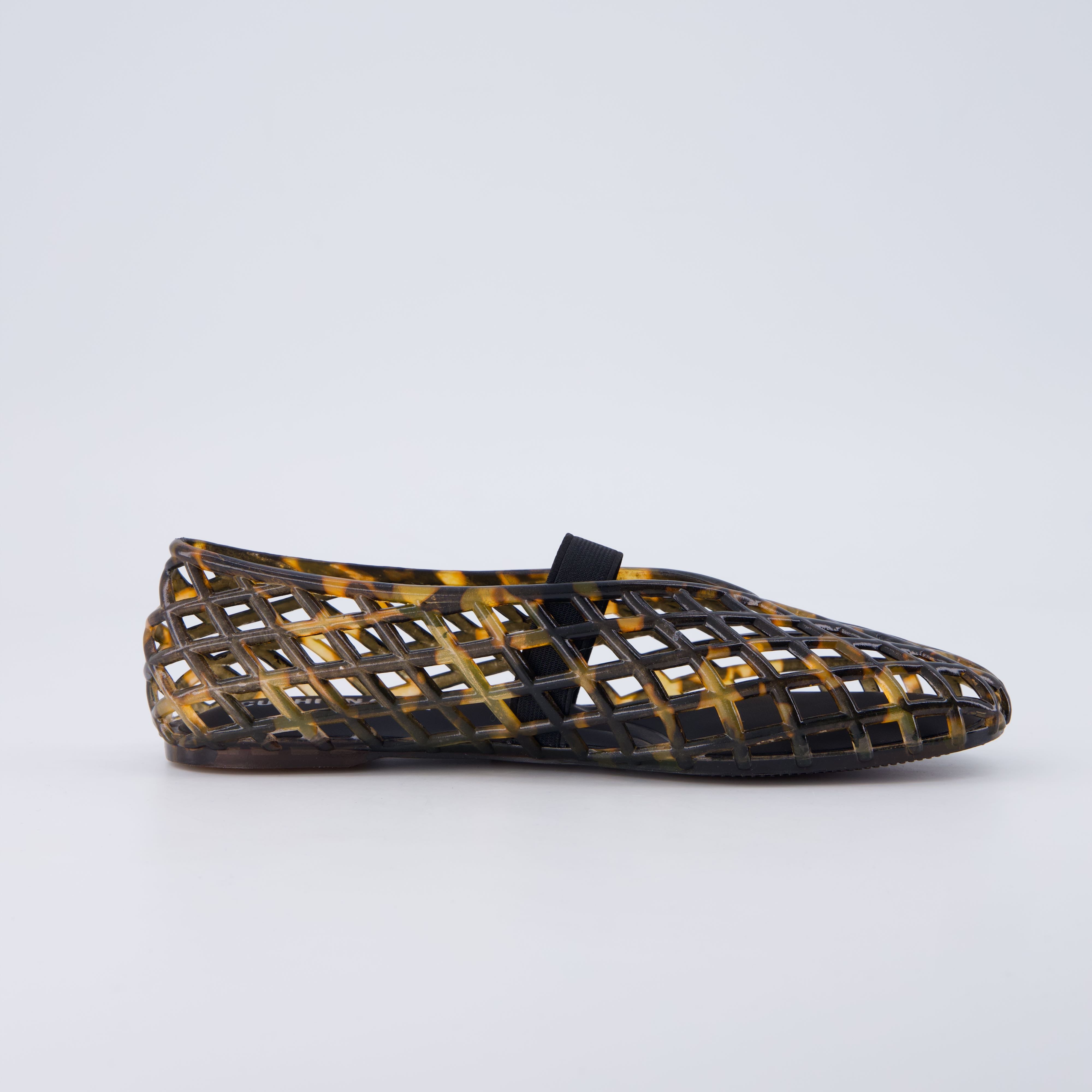 Siesta Girls Jelly Ballet Flats Tortoise Medium