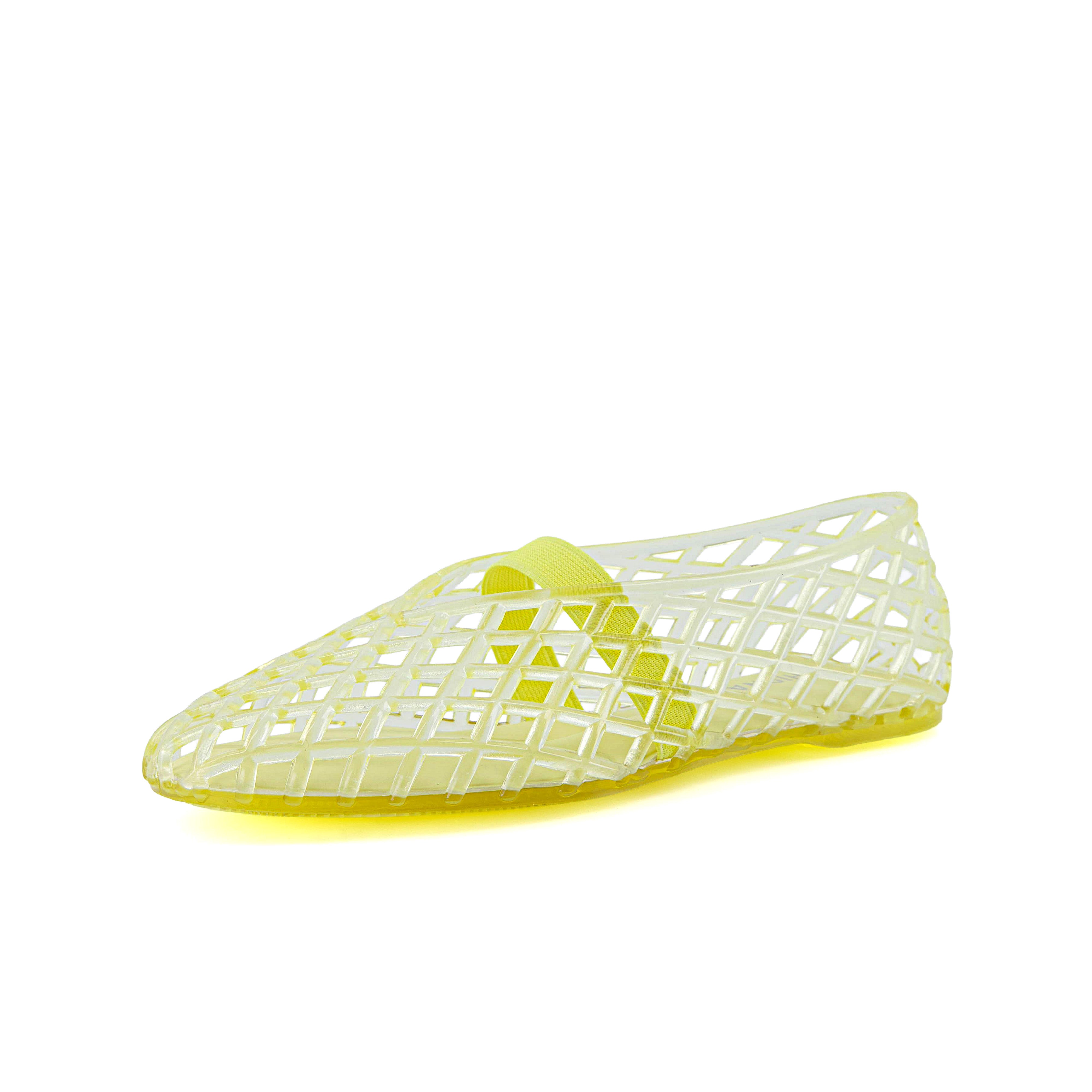Siesta Girls Jelly Ballet Flats Yellow Medium