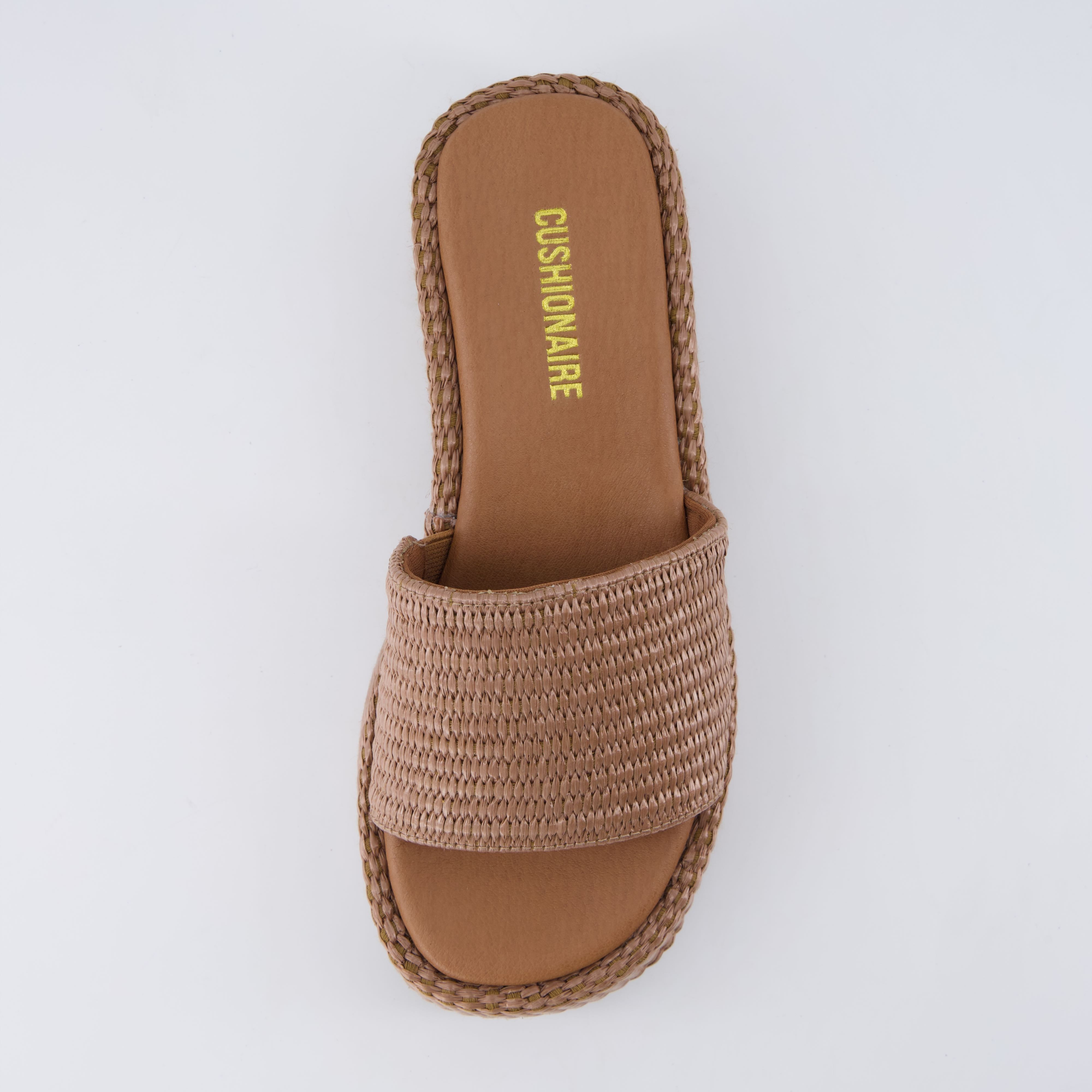 Siren Raffia Platform Sandals Brown Medium
