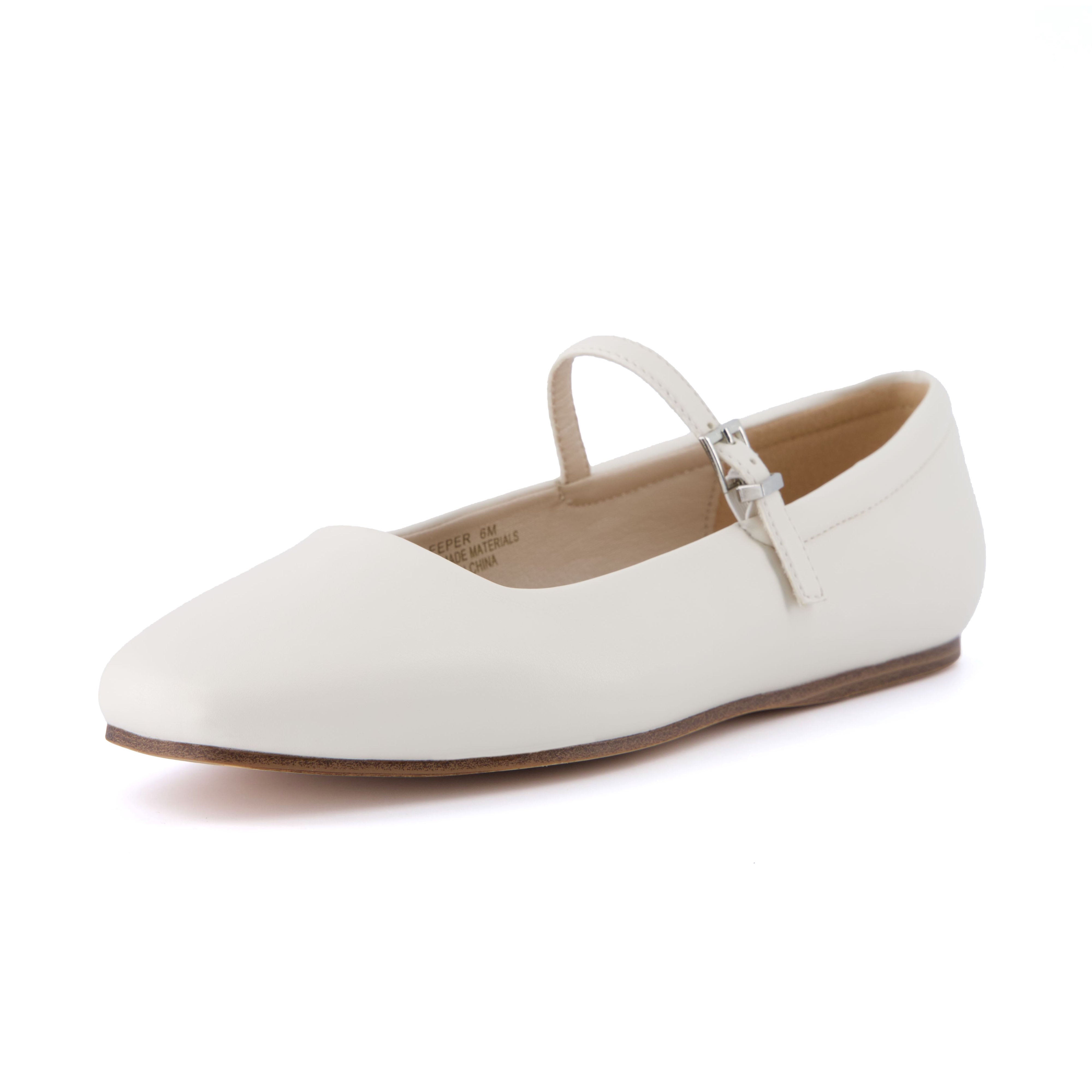Sleeper Mary Jane Flat Cream