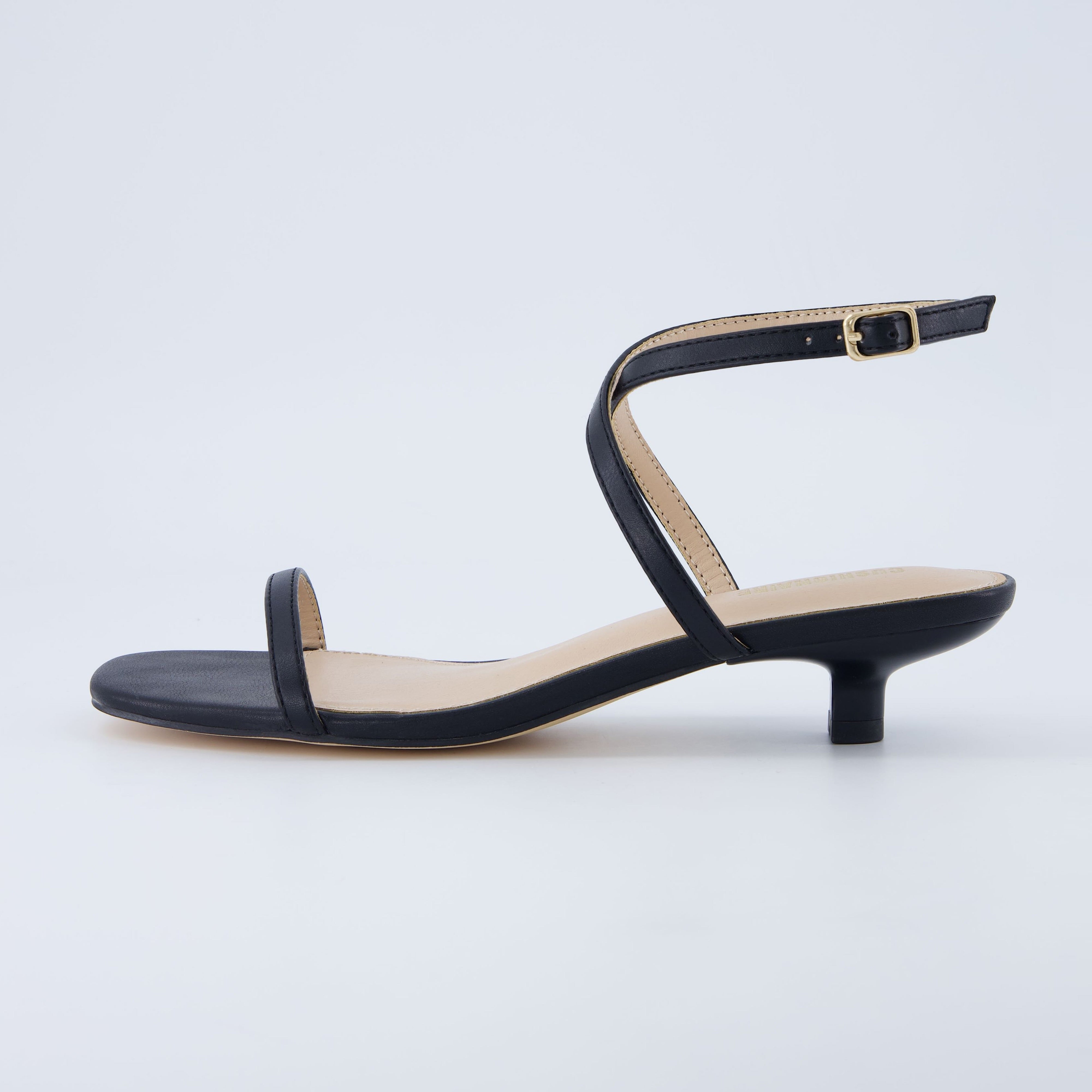 Sonata Kitten Heel Sandal Black