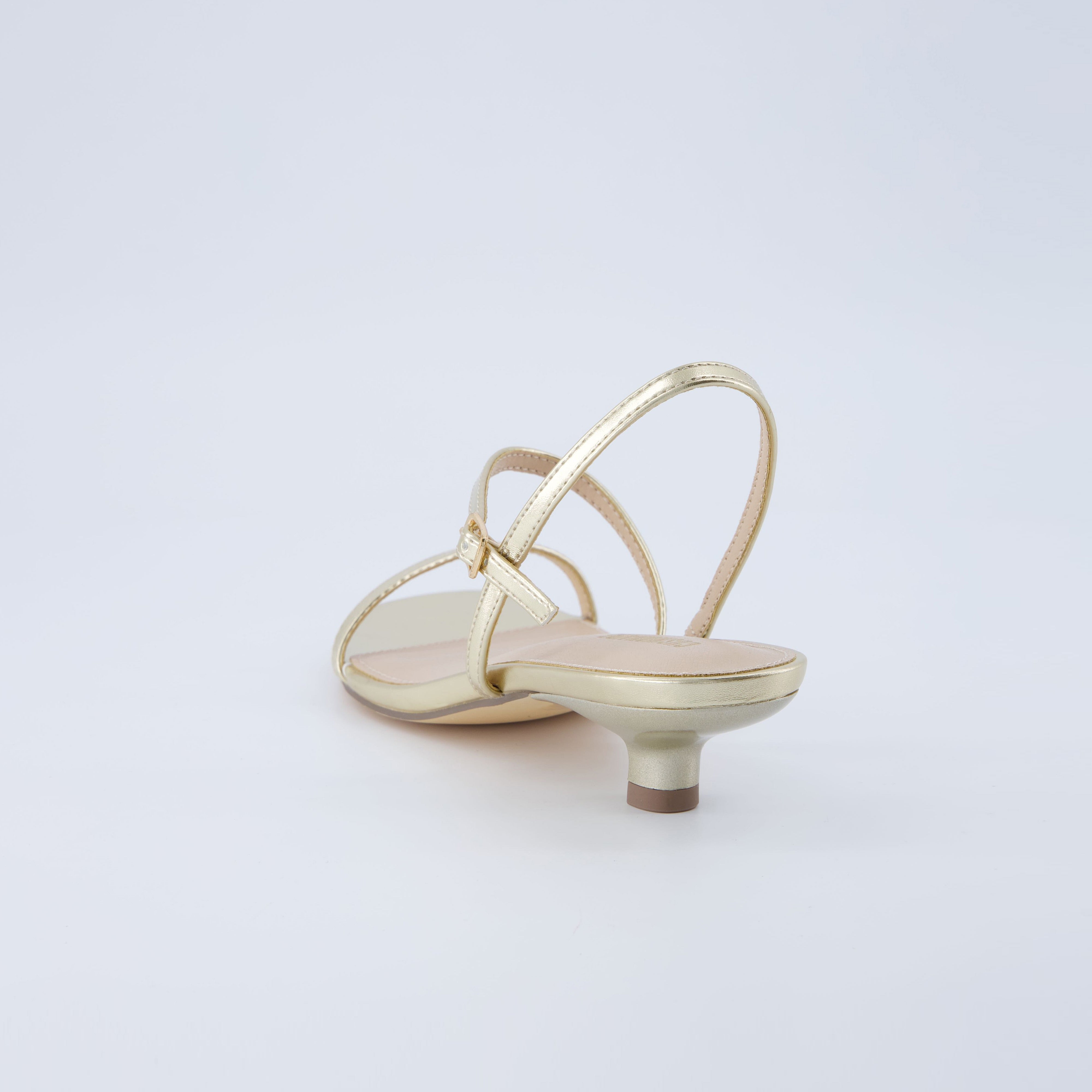 Soprano Kitten Heel Sandal Gold