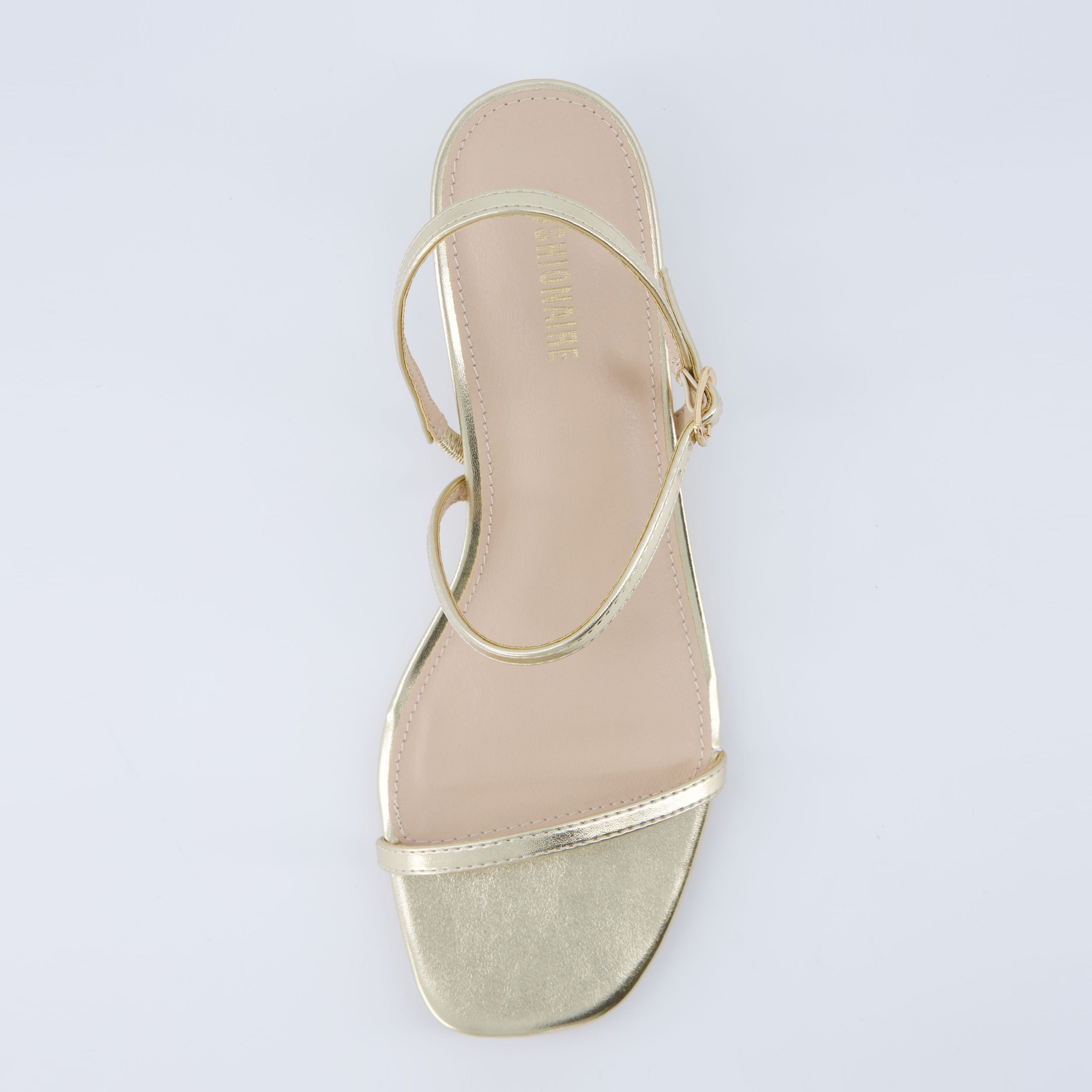 Soprano Kitten Heel Sandal Gold