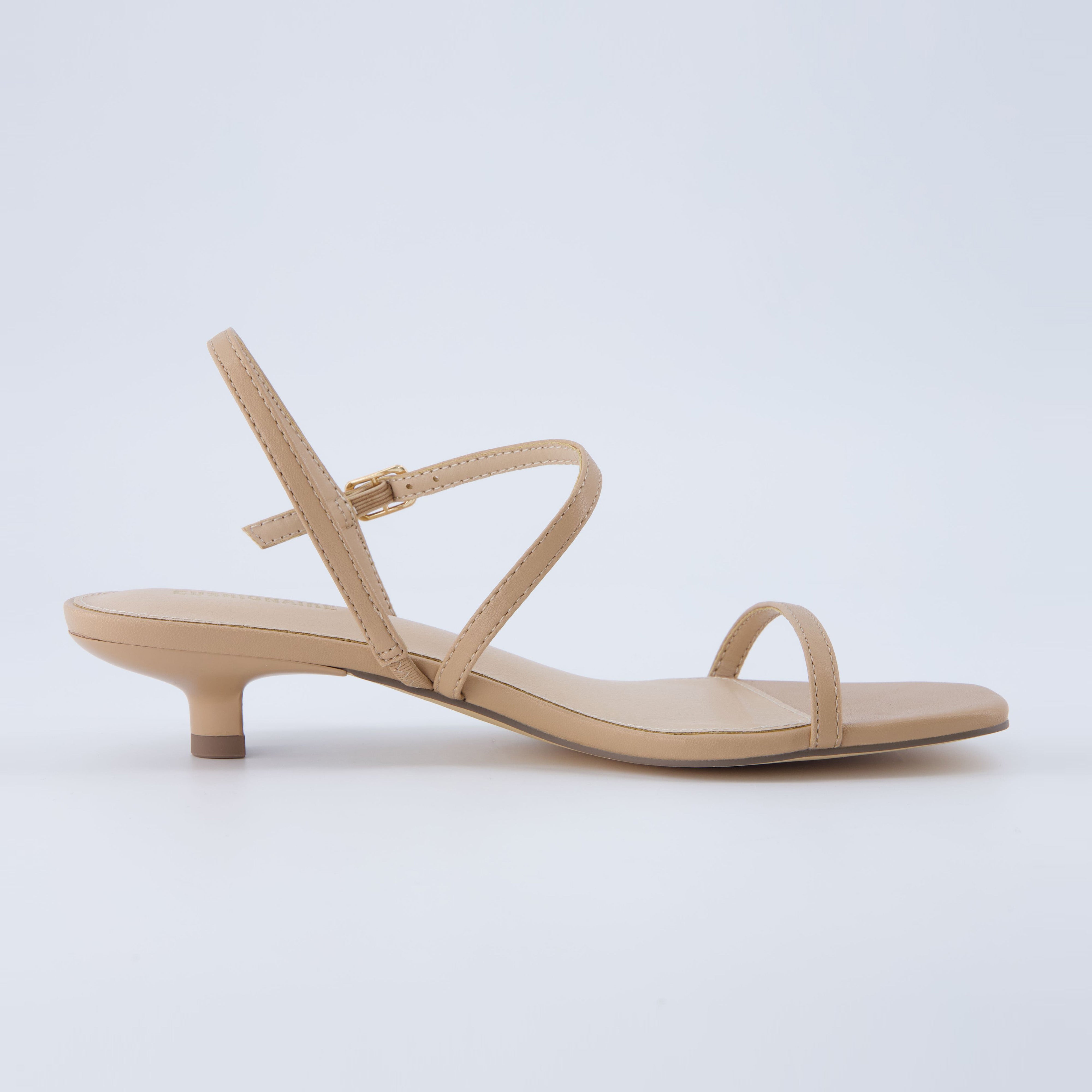 Soprano Kitten Heel Sandal Tan