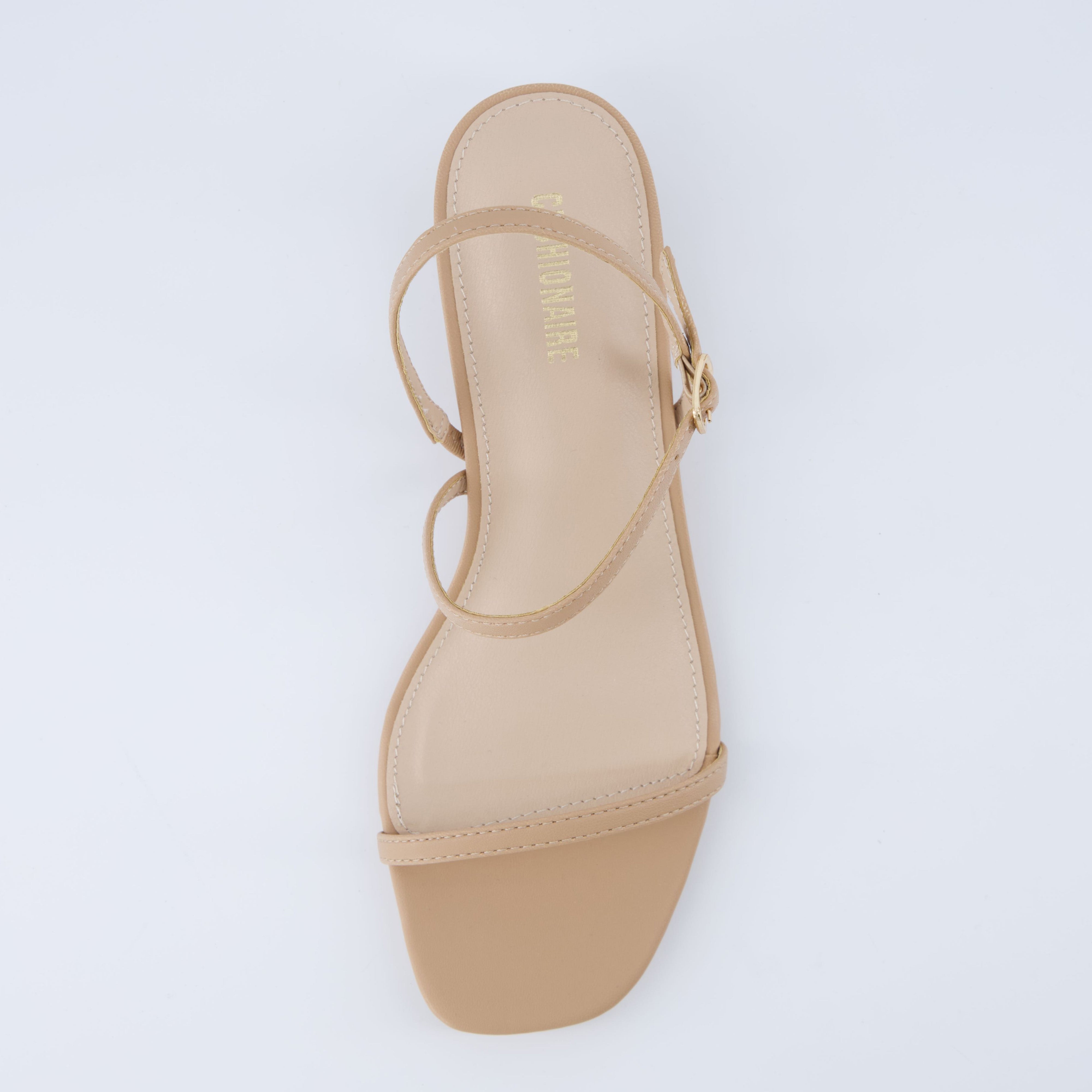 Soprano Kitten Heel Sandal Tan
