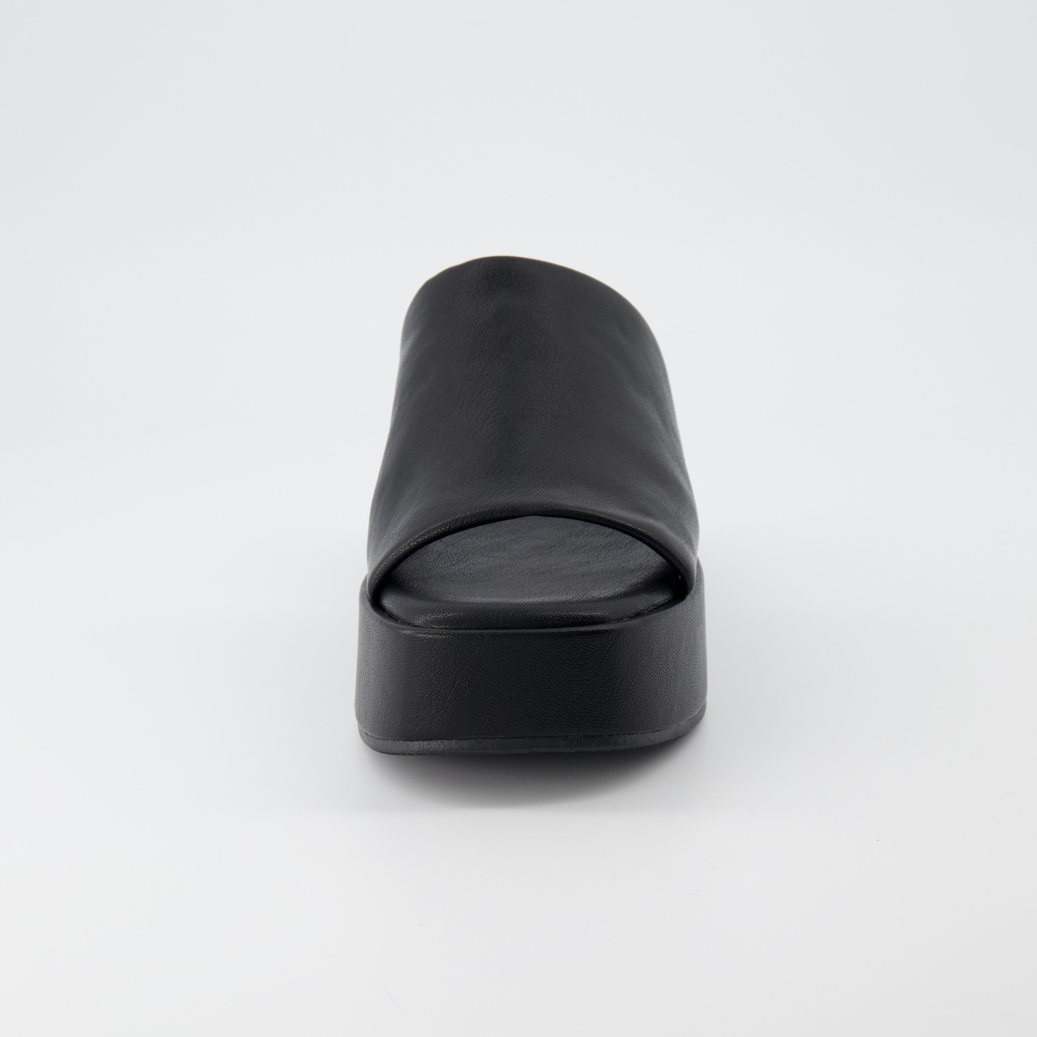 Spin One-Band Platform Sandal Black