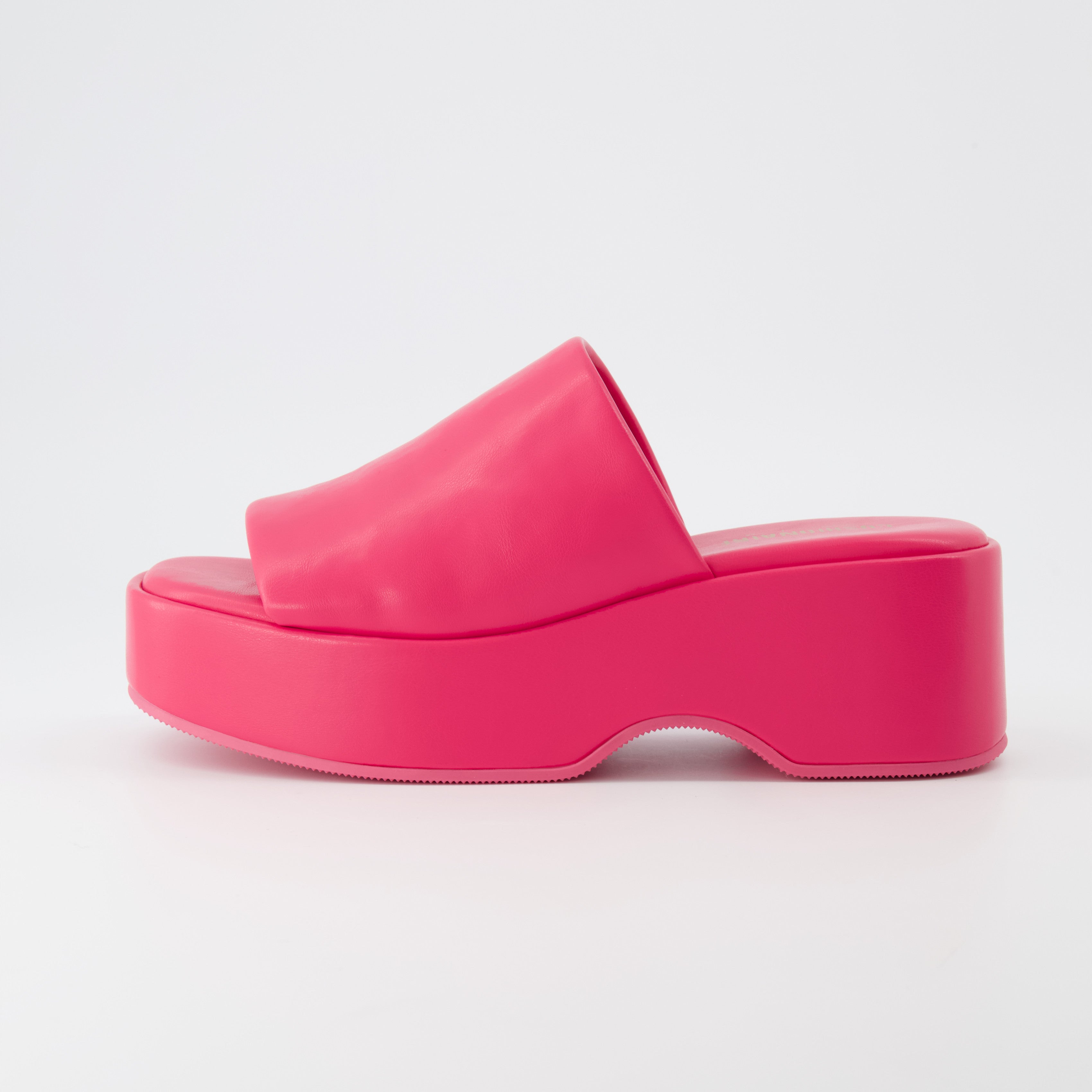 Spin One-Band Platform Sandal Hot Pink