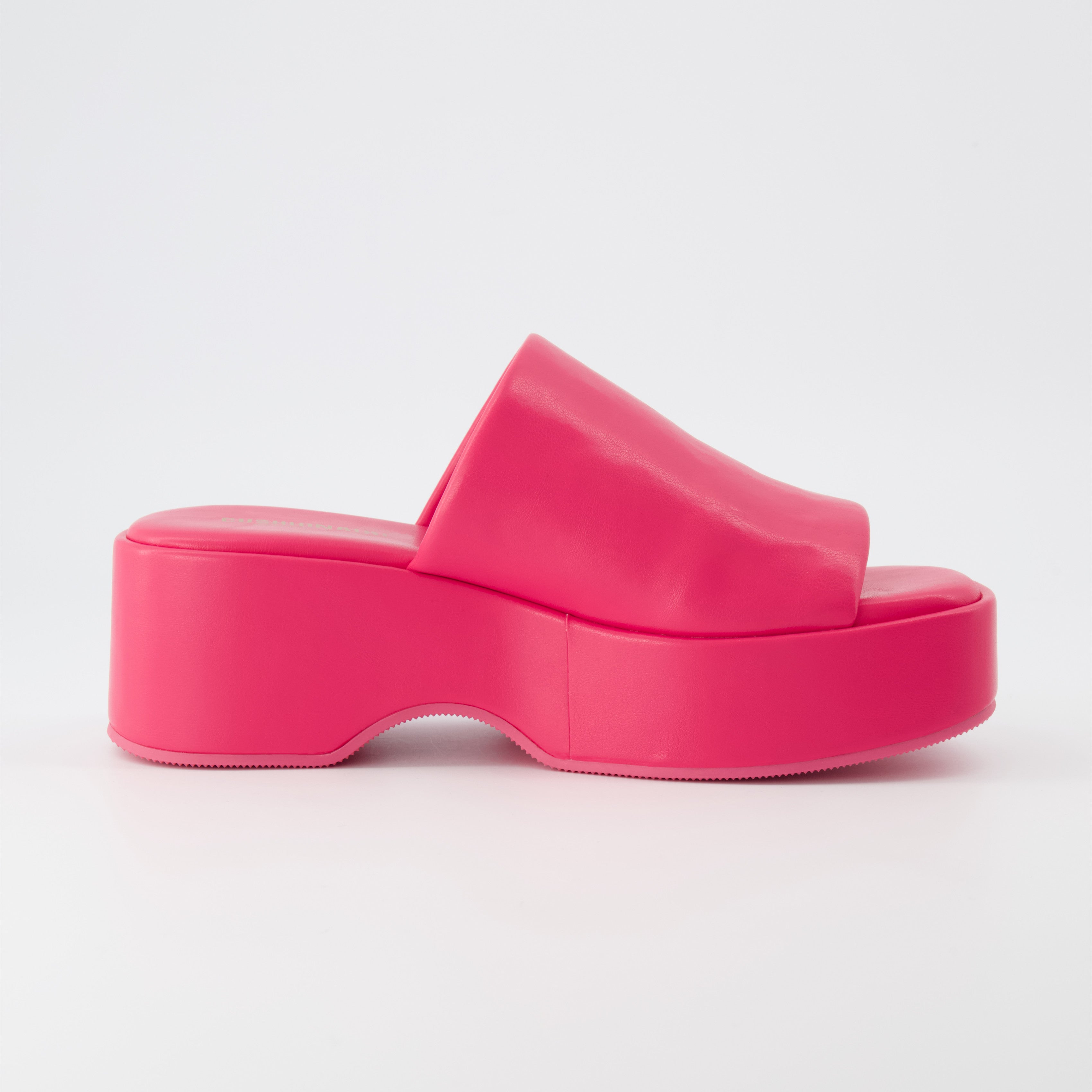 Spin One-Band Platform Sandal Hot Pink