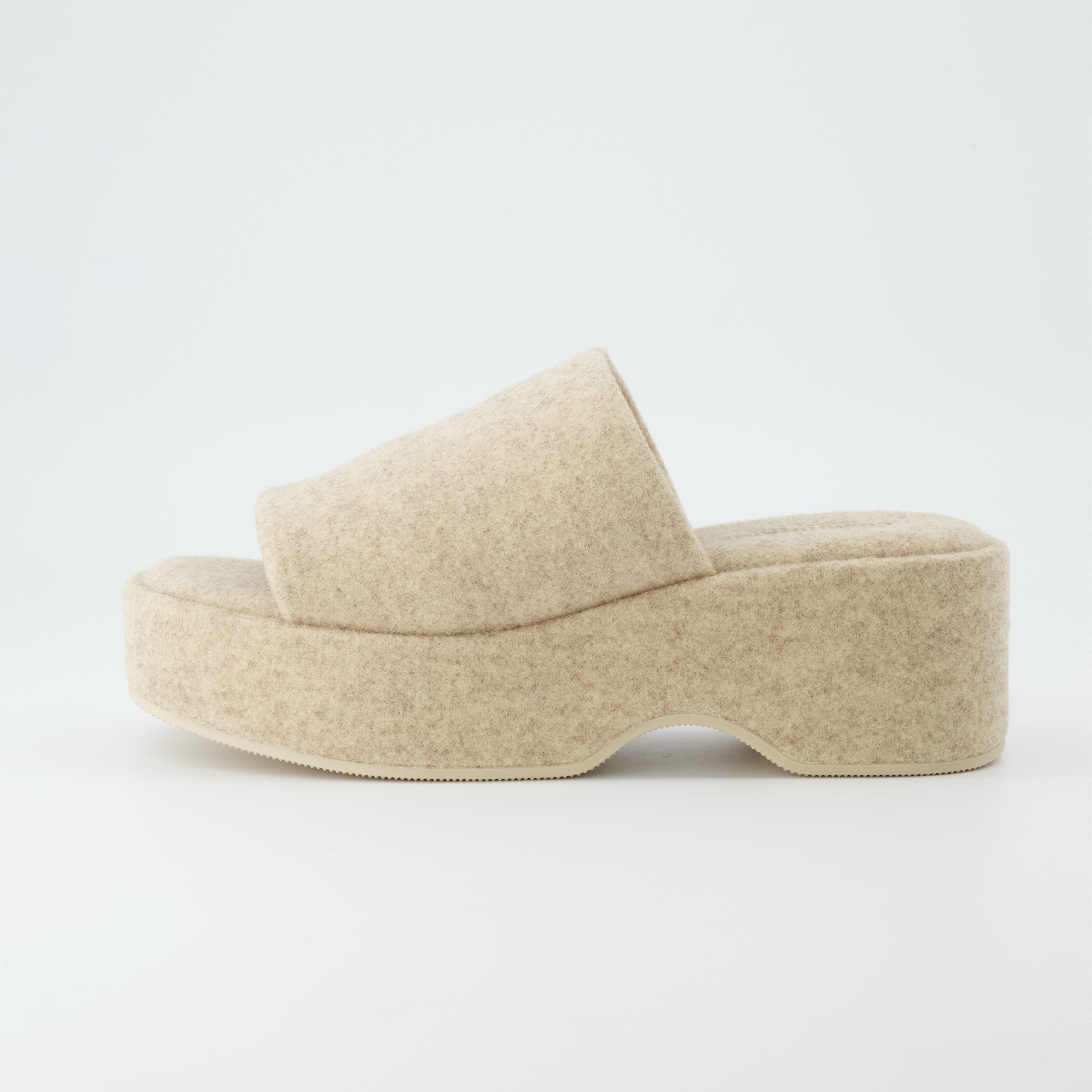 Spin One-Band Platform Sandal Sand Wool