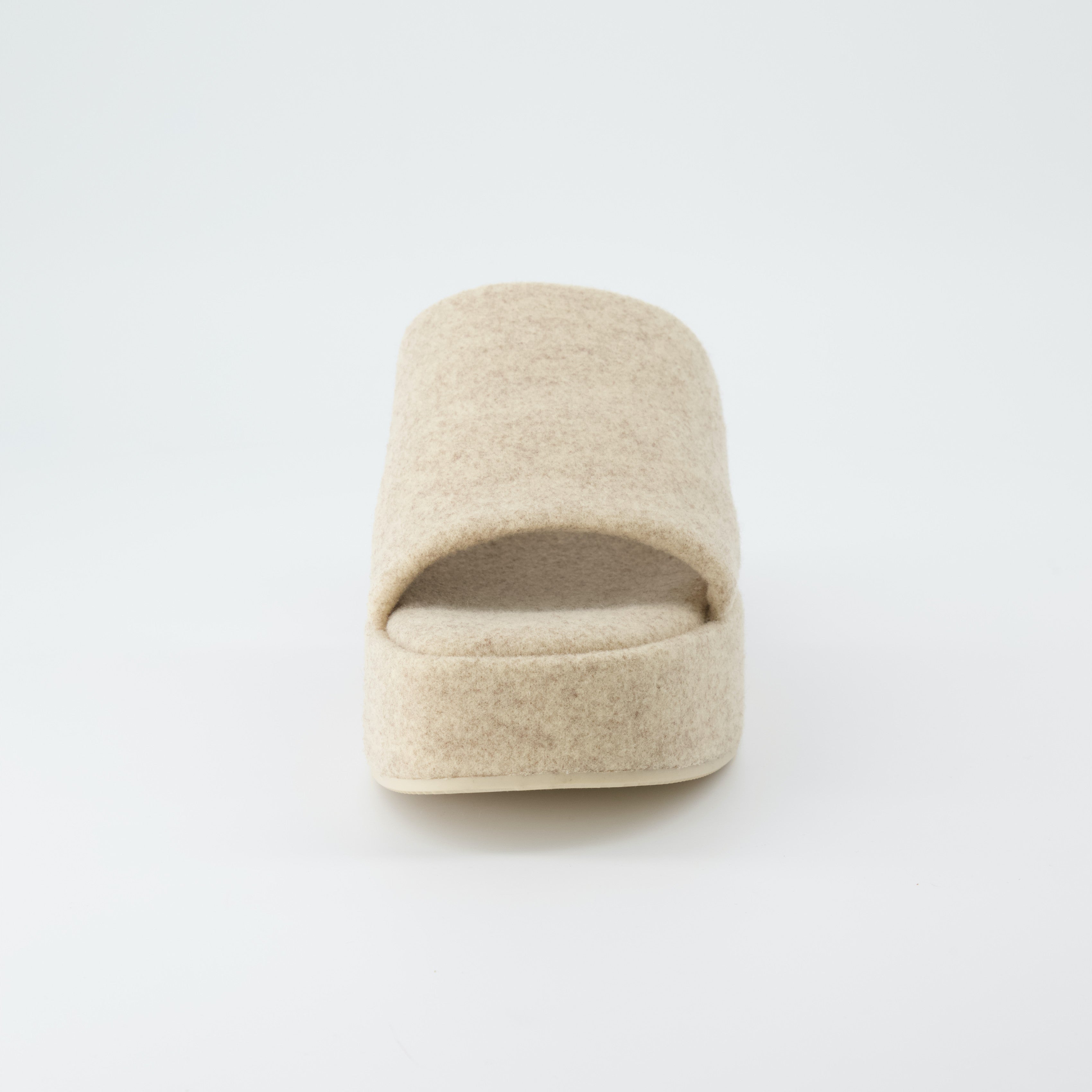 Spin One-Band Platform Sandal Sand Wool
