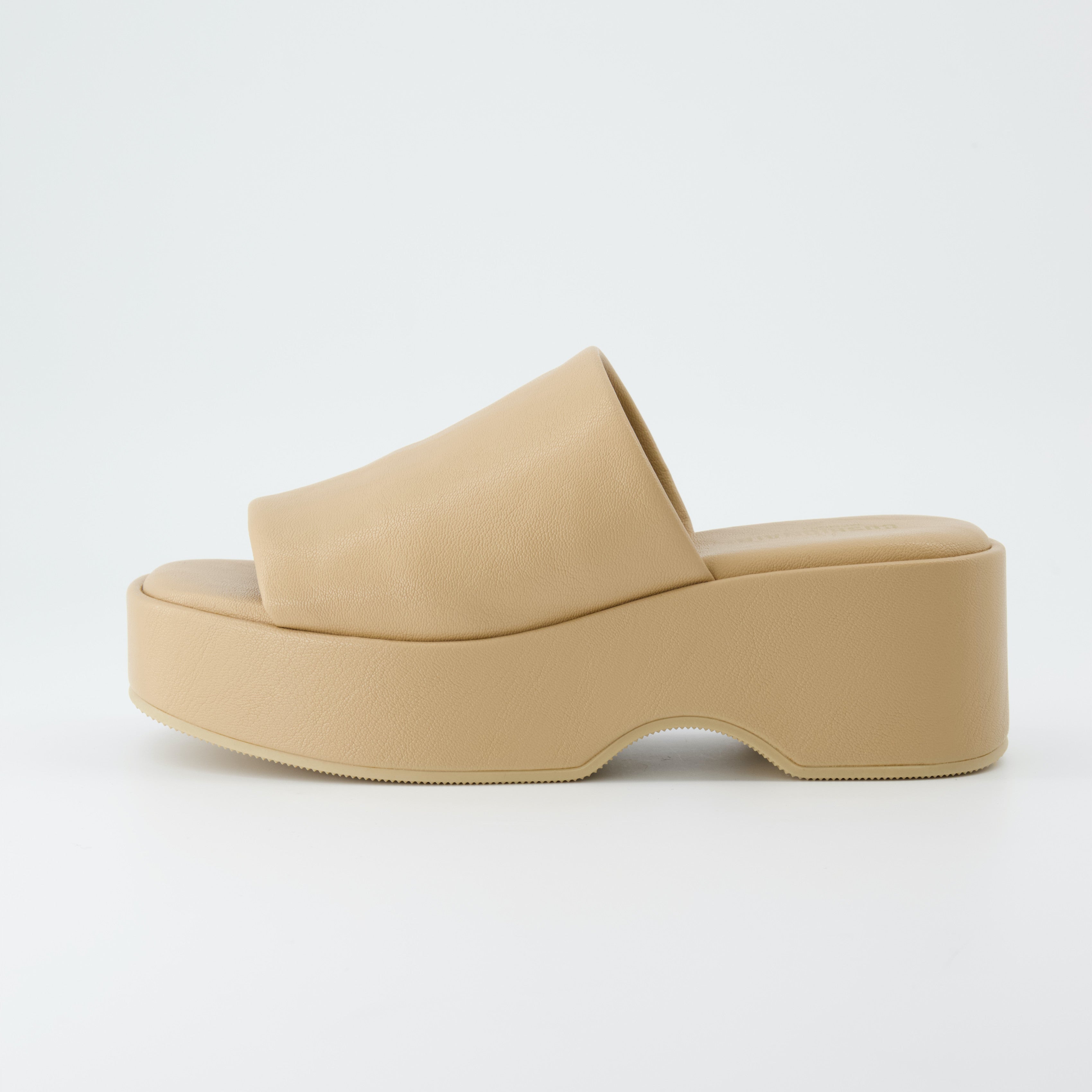 Spin One-Band Platform Sandal Tan