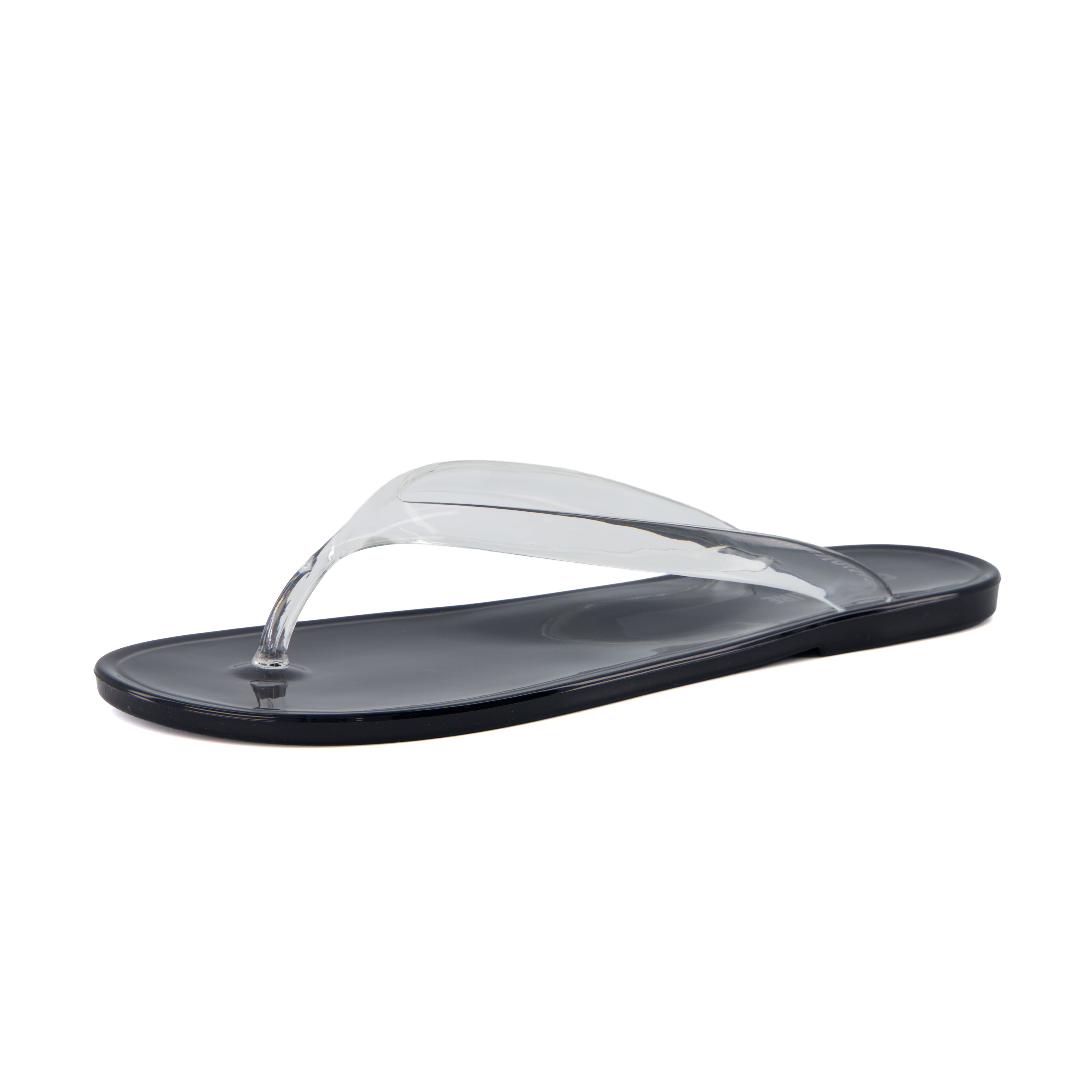 Splash Jelly Flip Flops Black Medium
