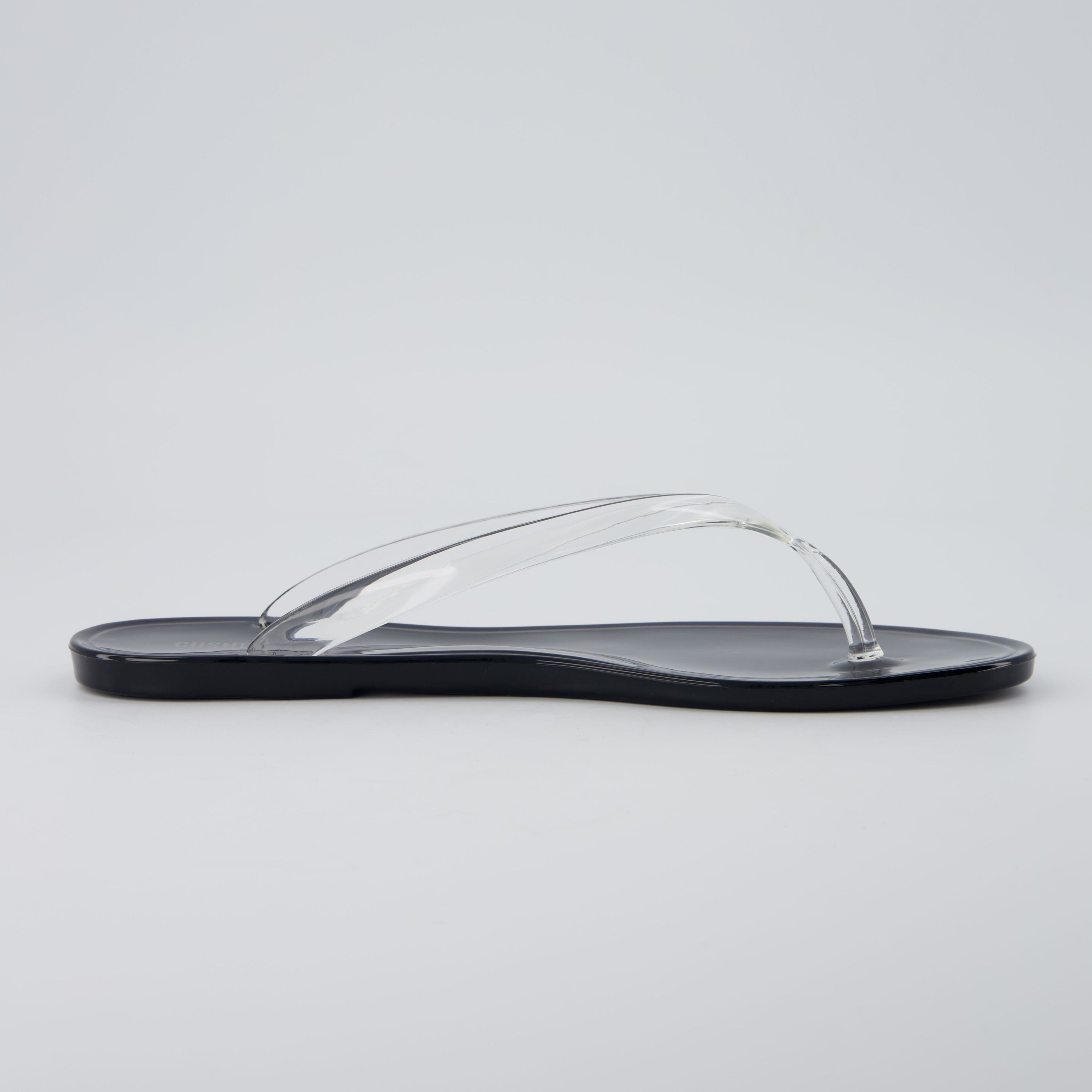 Splash Jelly Flip Flops Black Medium