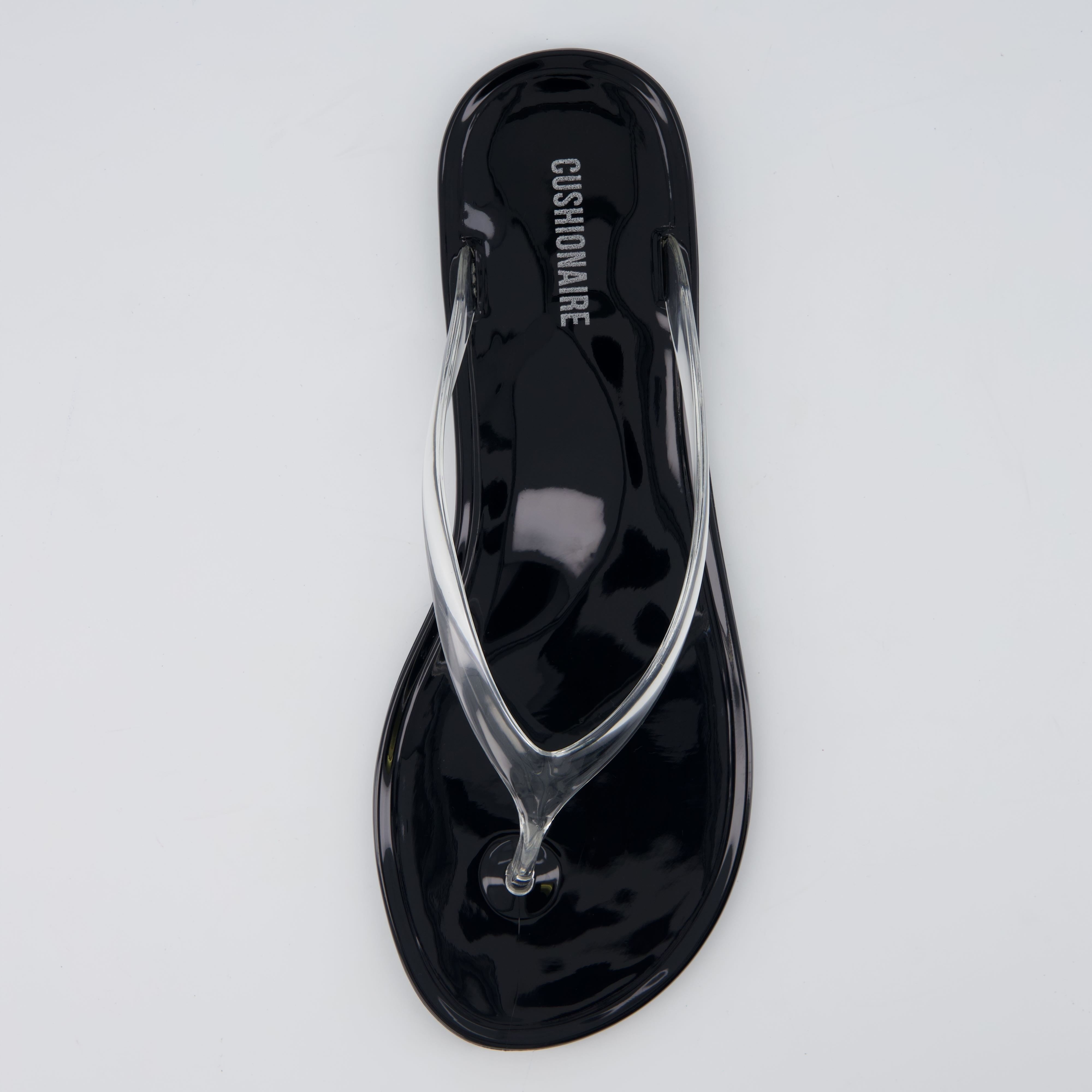 Splash Jelly Flip Flops Black Medium