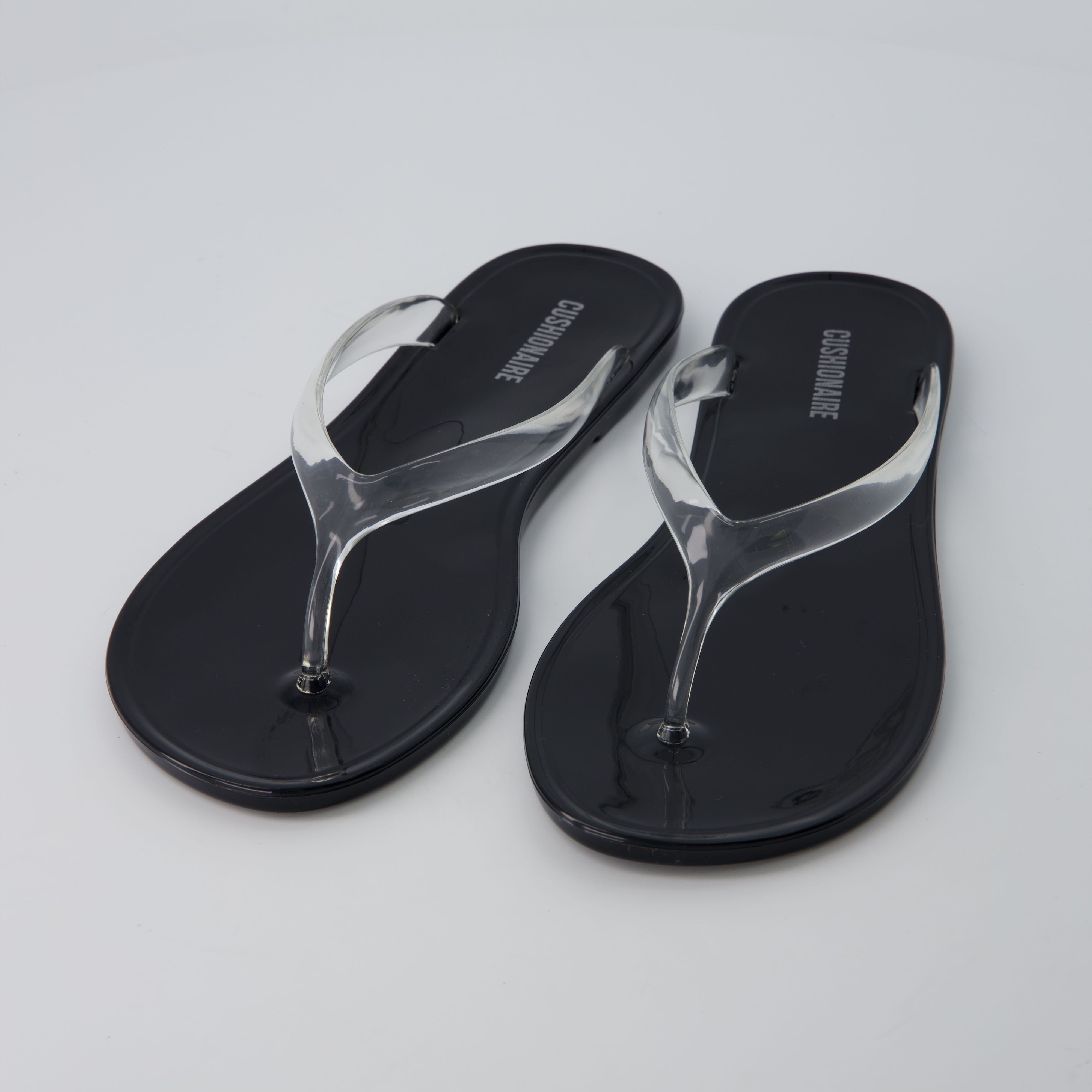 Splash Jelly Flip Flops Black Medium