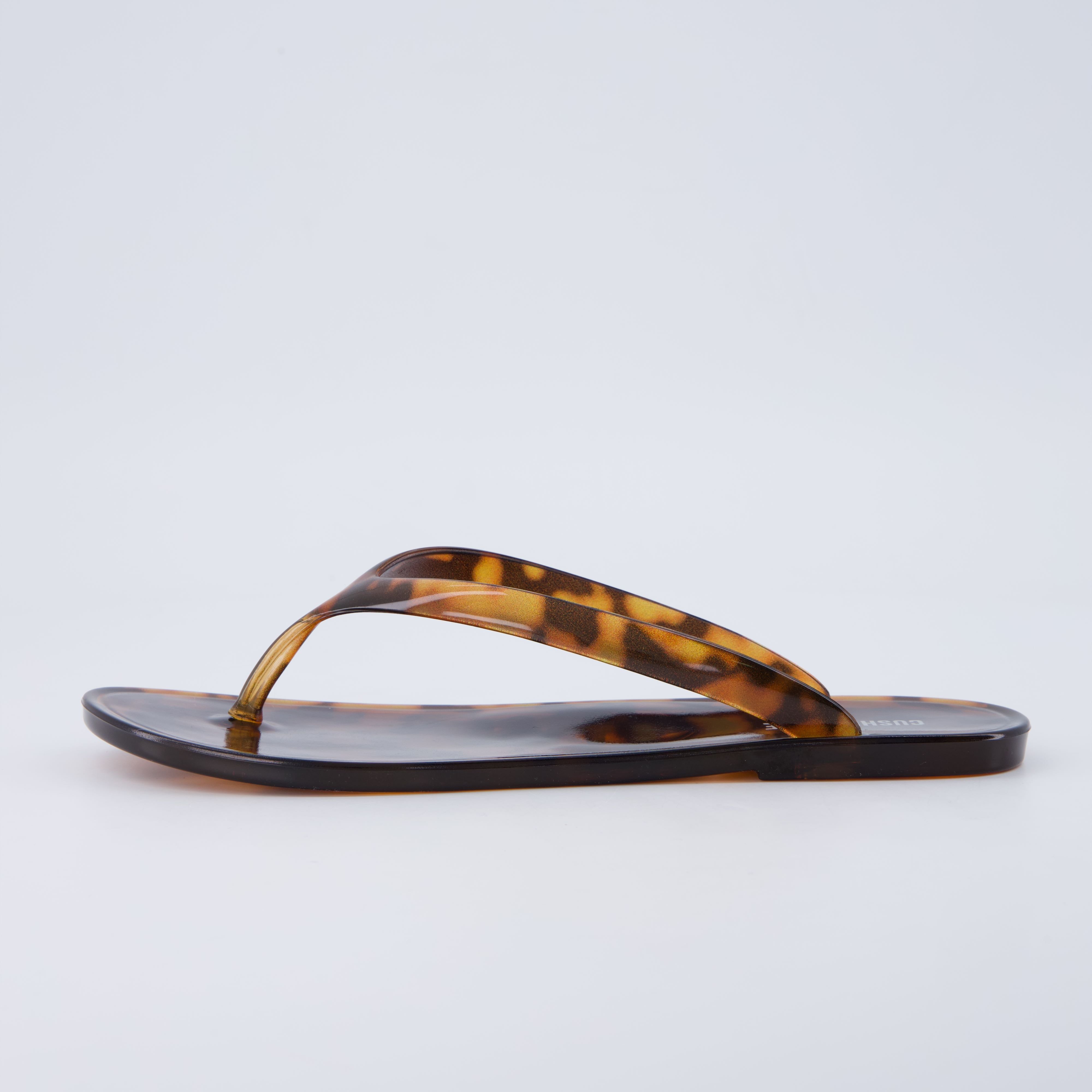 Splash Jelly Flip Flops Tortoise Medium