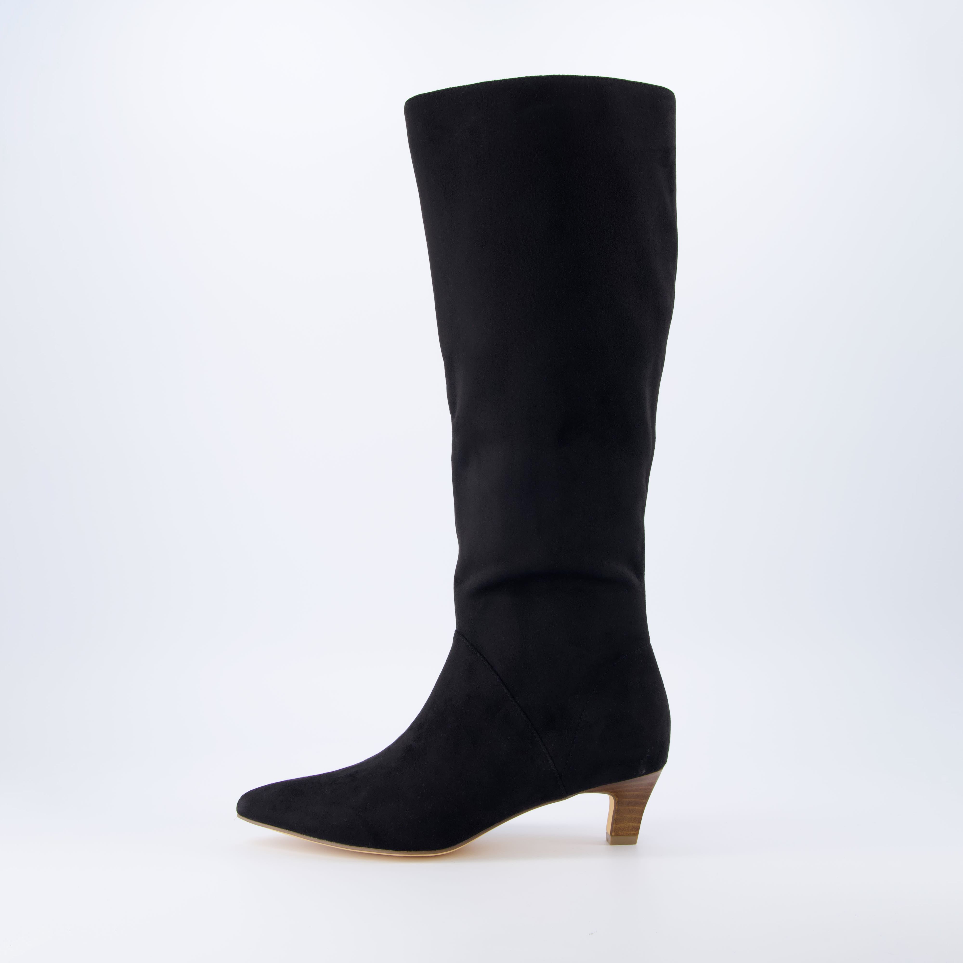 Stiles Tall Kitten Boot Black