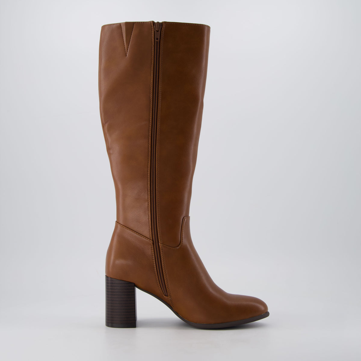 Strada Women's Knee High Boots Cognac Medium