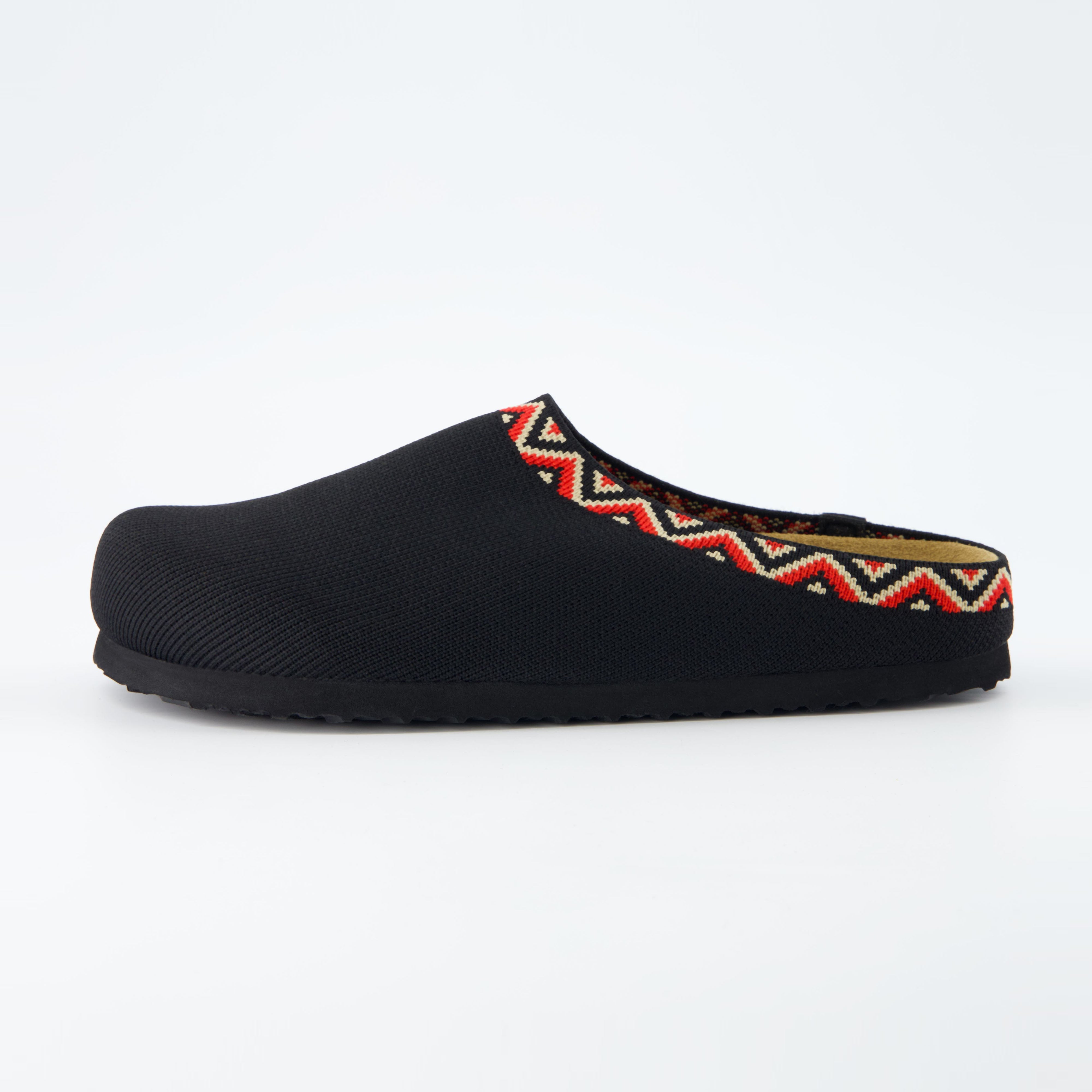 Swiss Knit Cork Footbed Clog Black