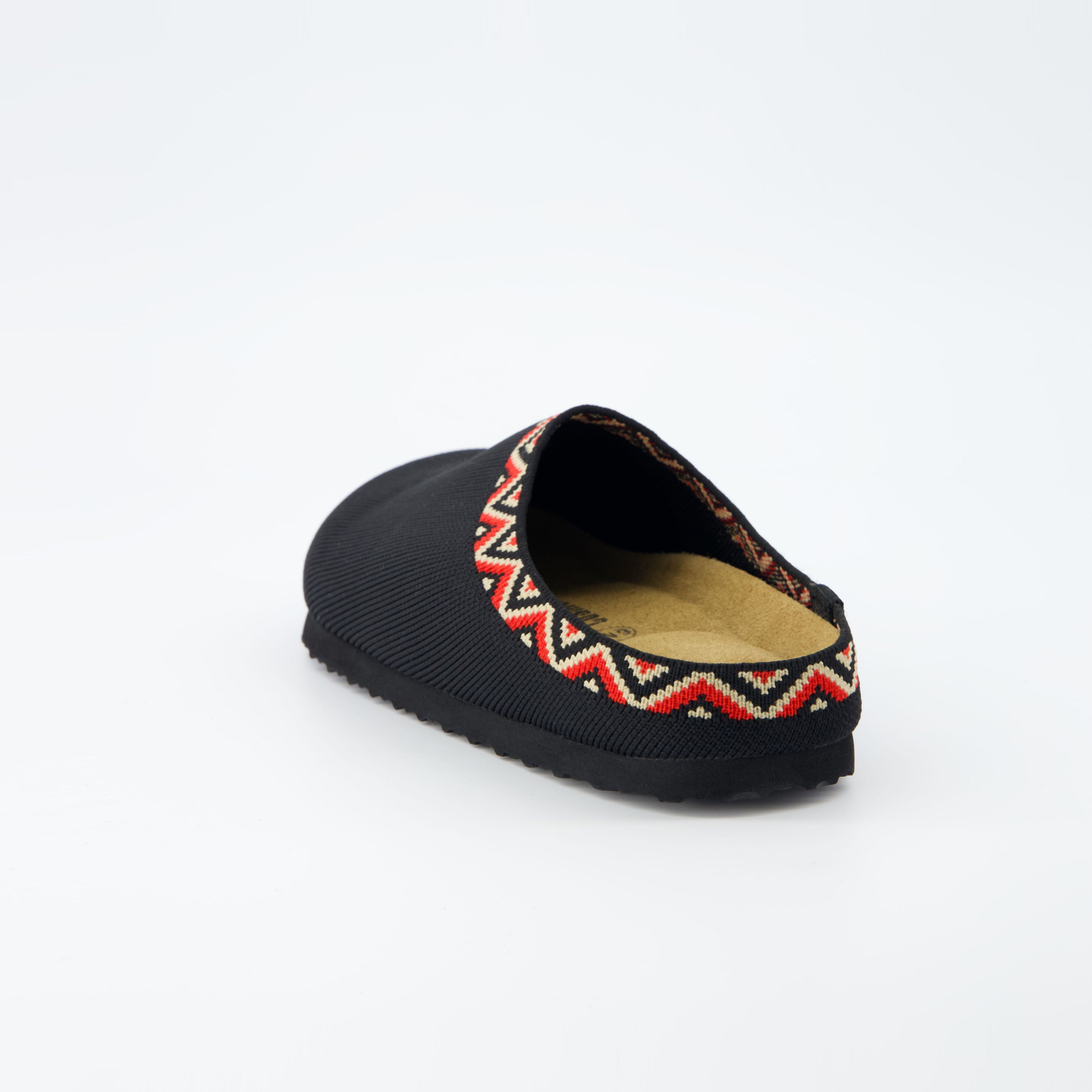 Swiss Knit Cork Footbed Clog Black