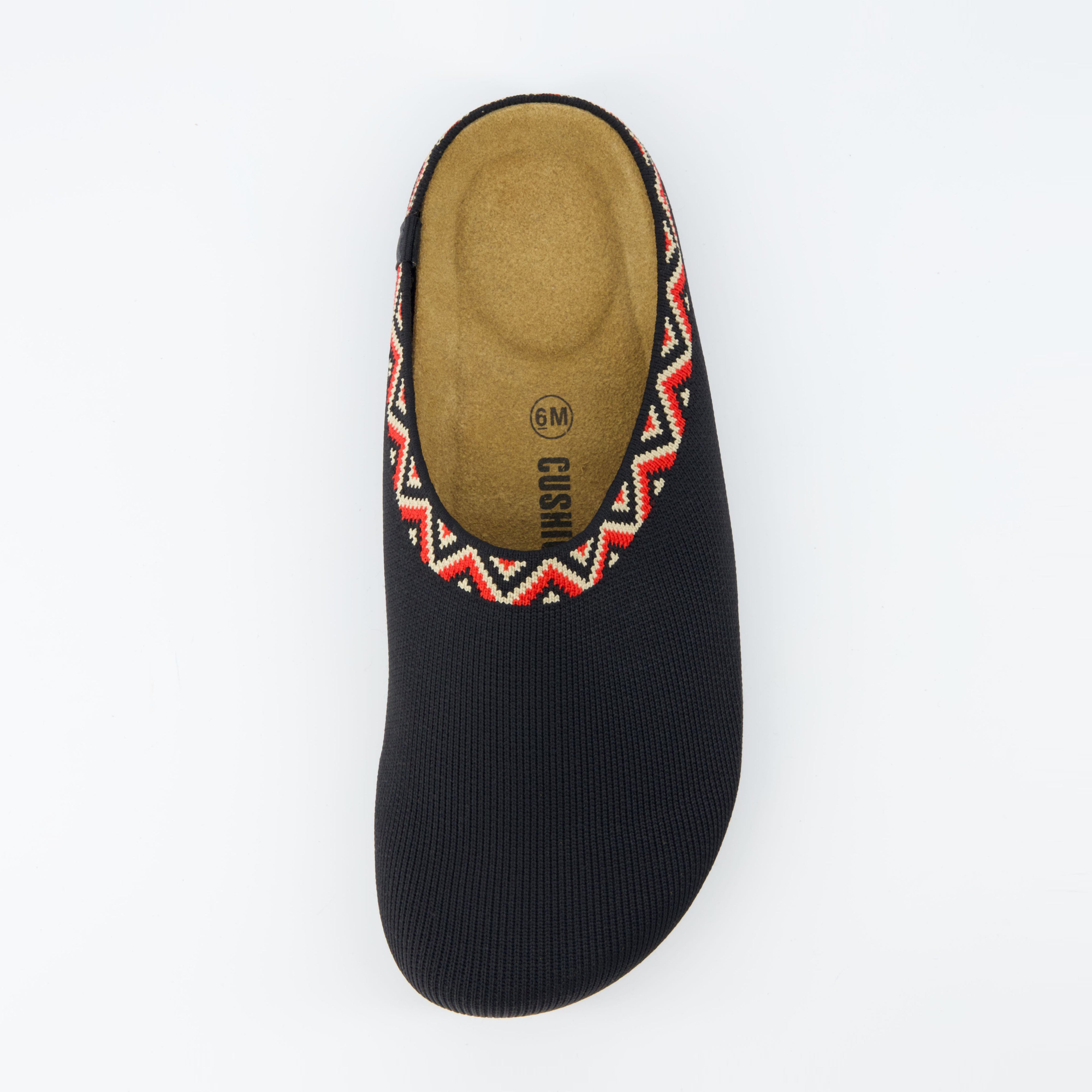Swiss Knit Cork Footbed Clog Black