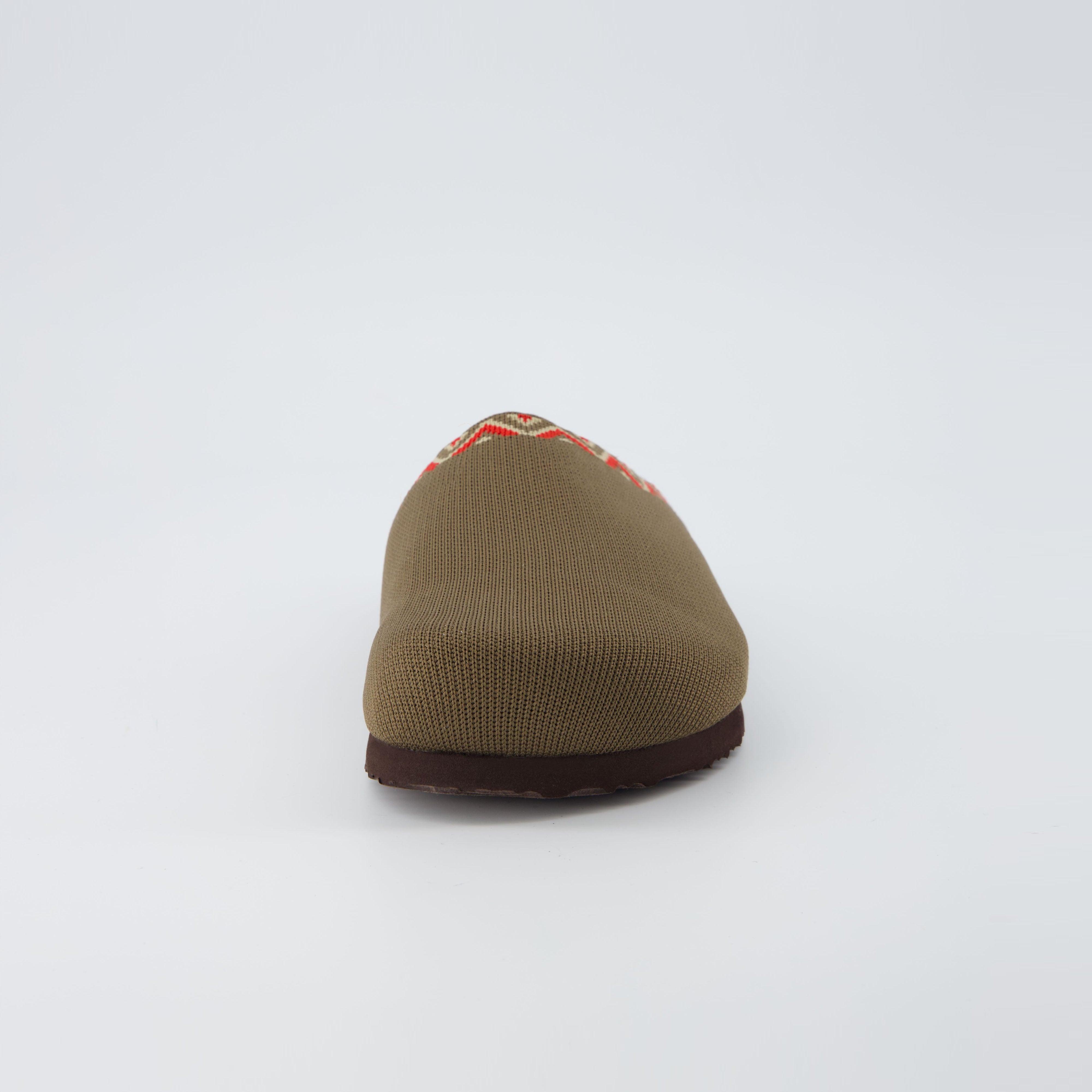 Swiss Knit Cork Footbed Clog Brown