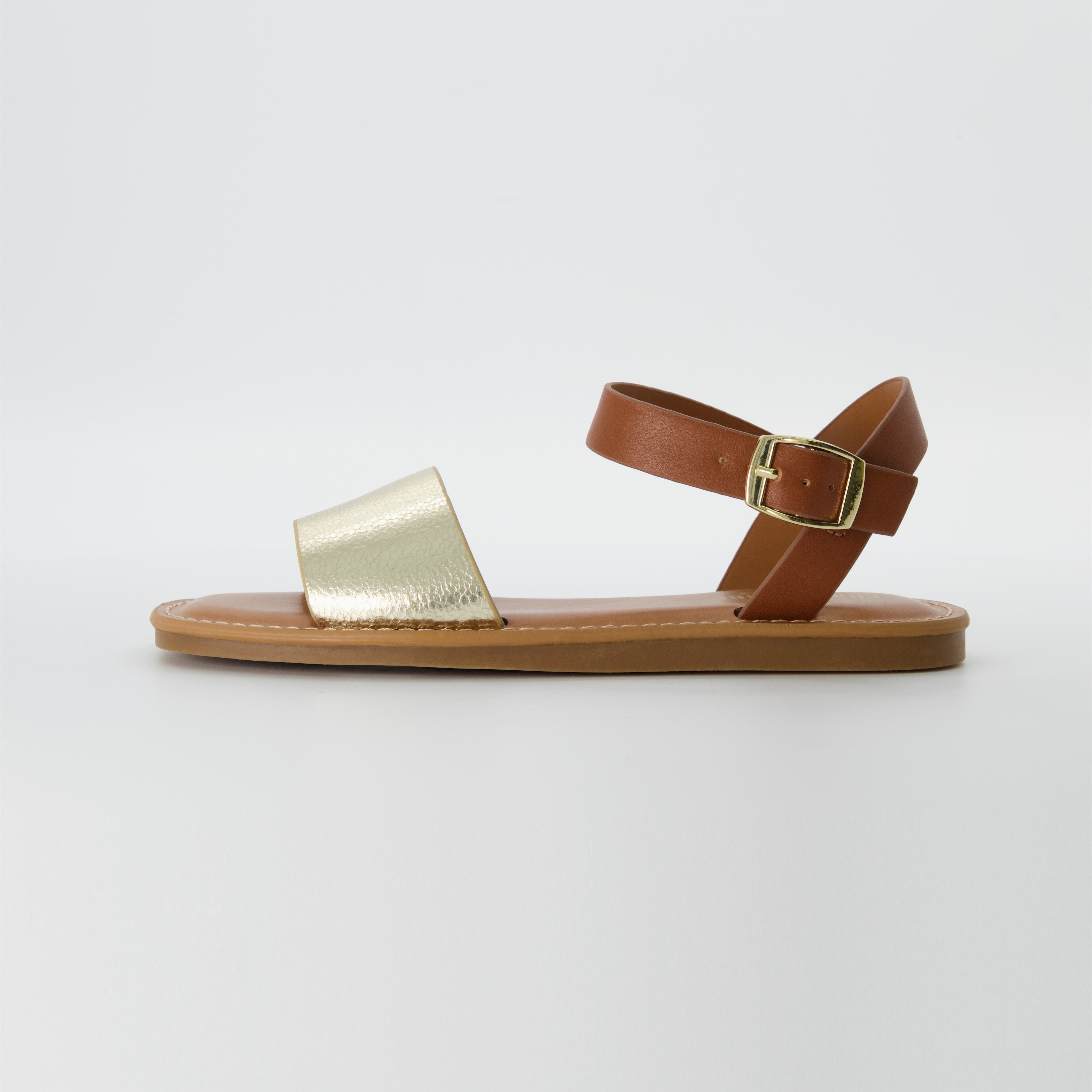 Swoon One Band Flat Sandal Saddle