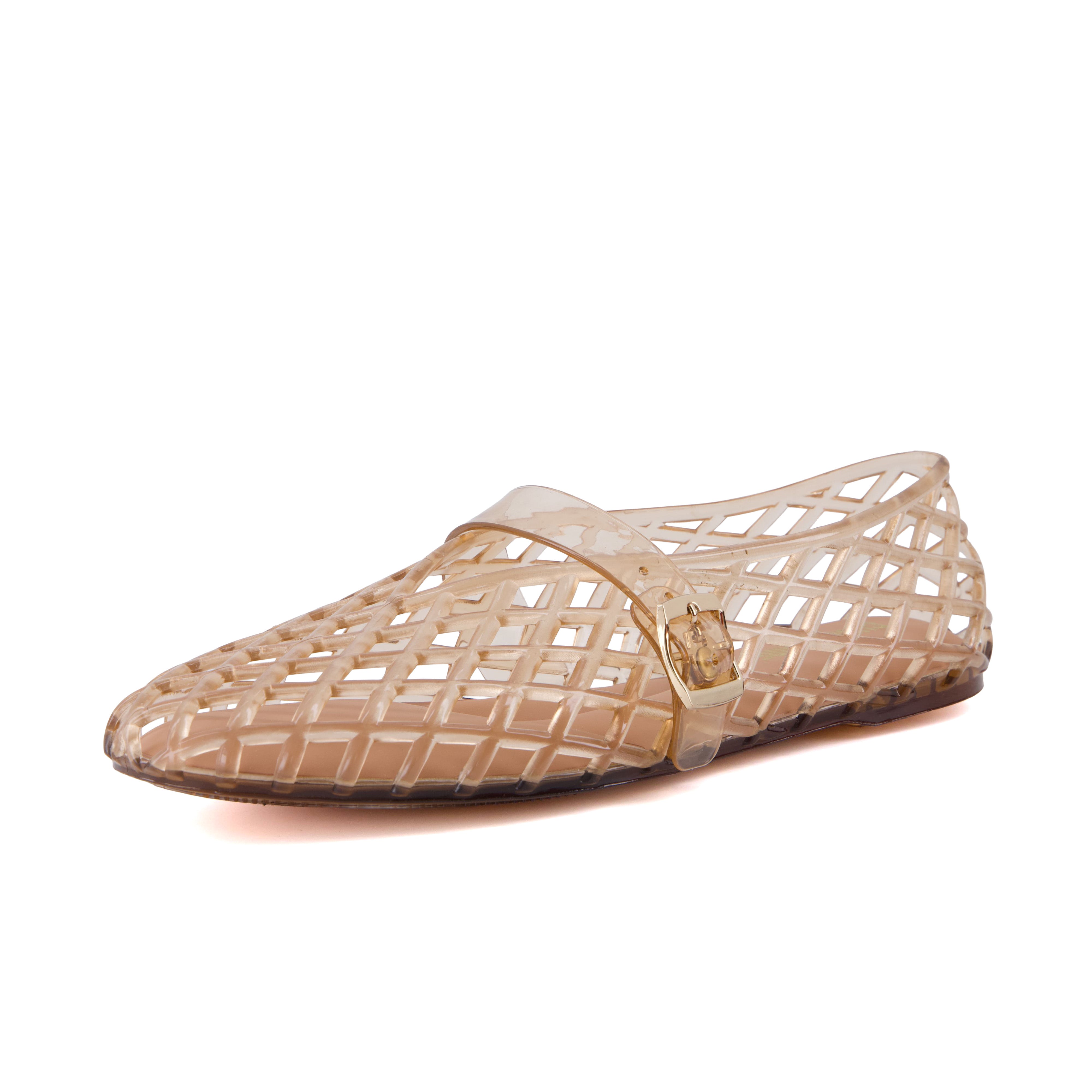 Syrup Jelly Mary Jane Flats Mocha Medium