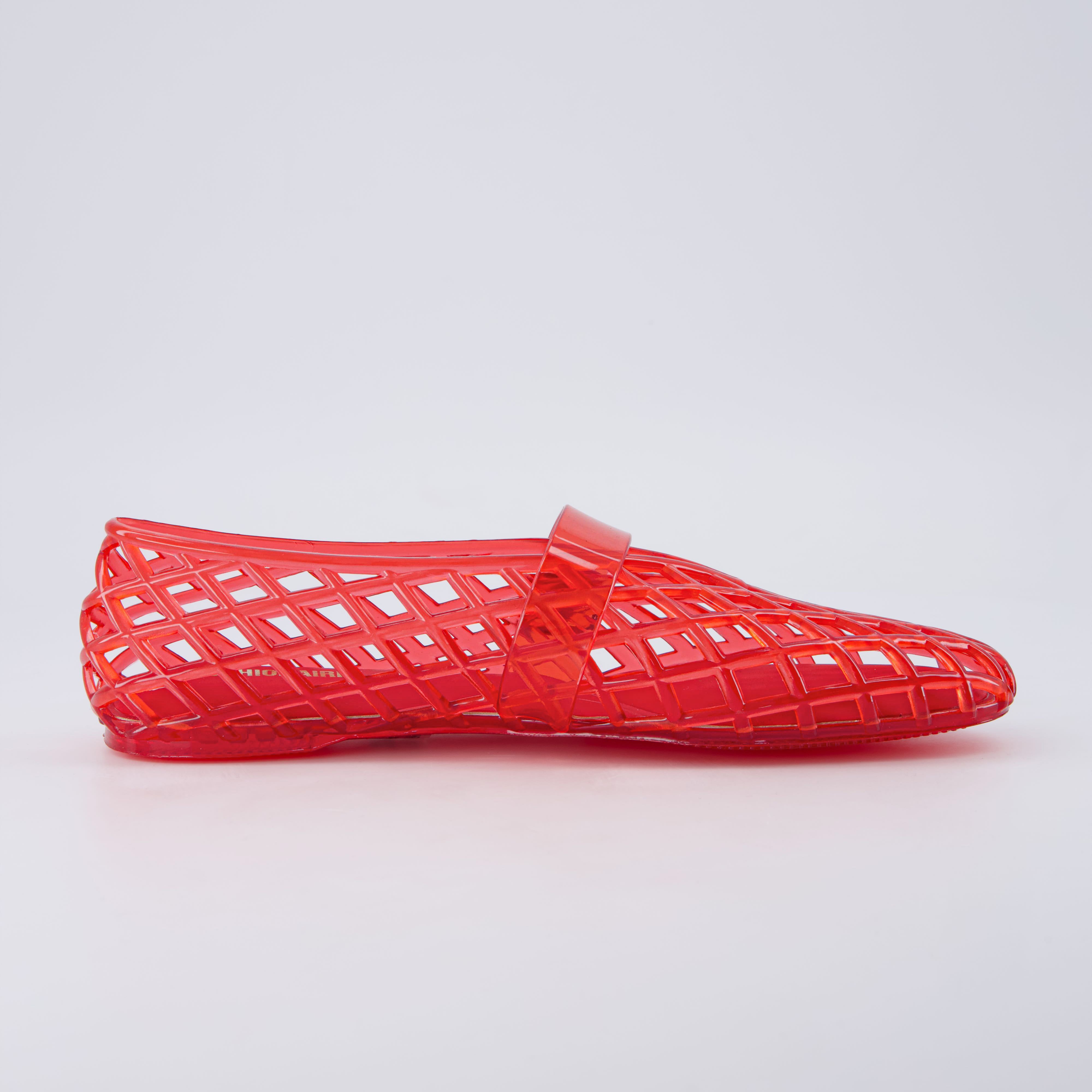 Syrup Jelly Mary Jane Flats Red Medium