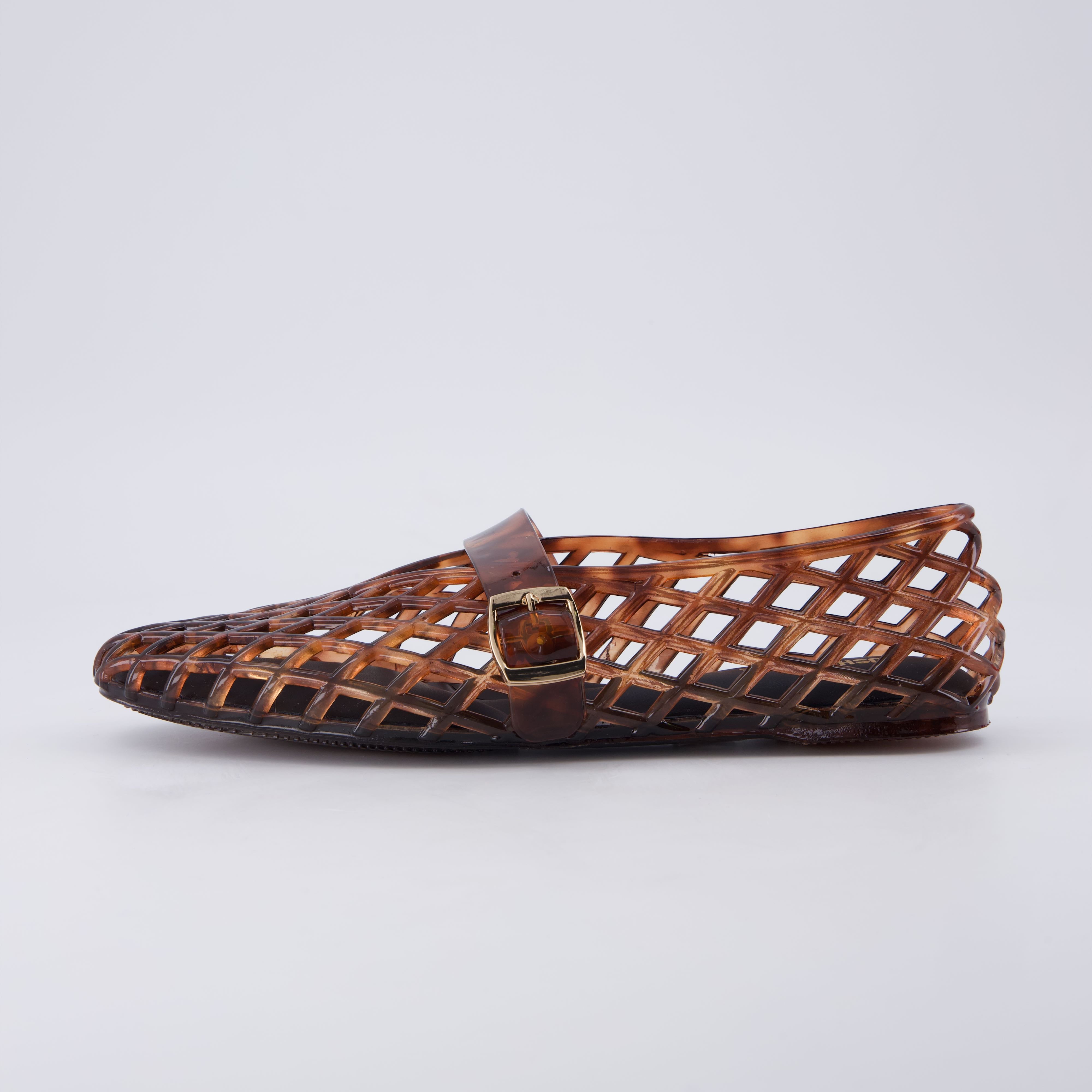 Syrup Jelly Mary Jane Flats Tortoise Medium