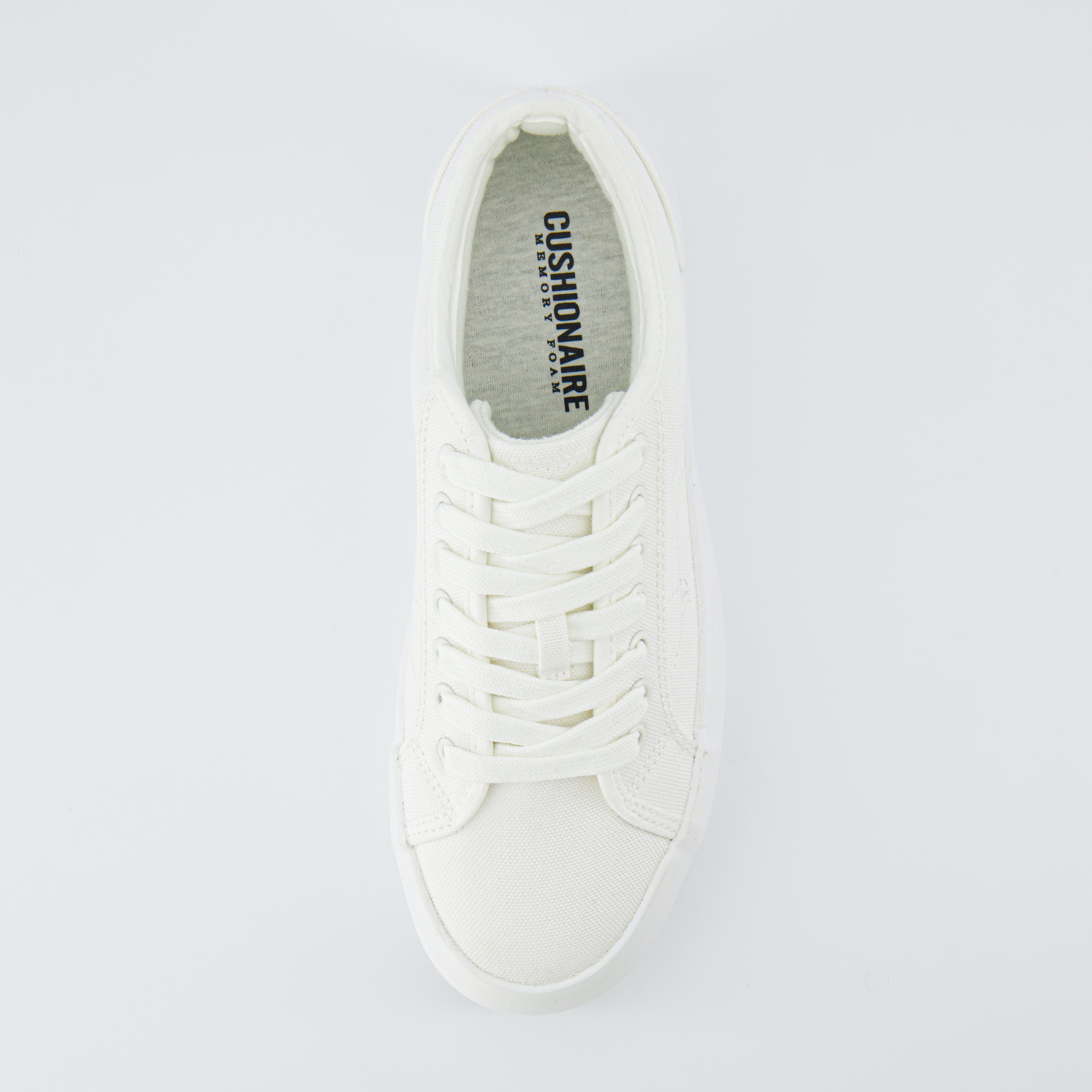 Tag Low Top Canvas Sneaker White